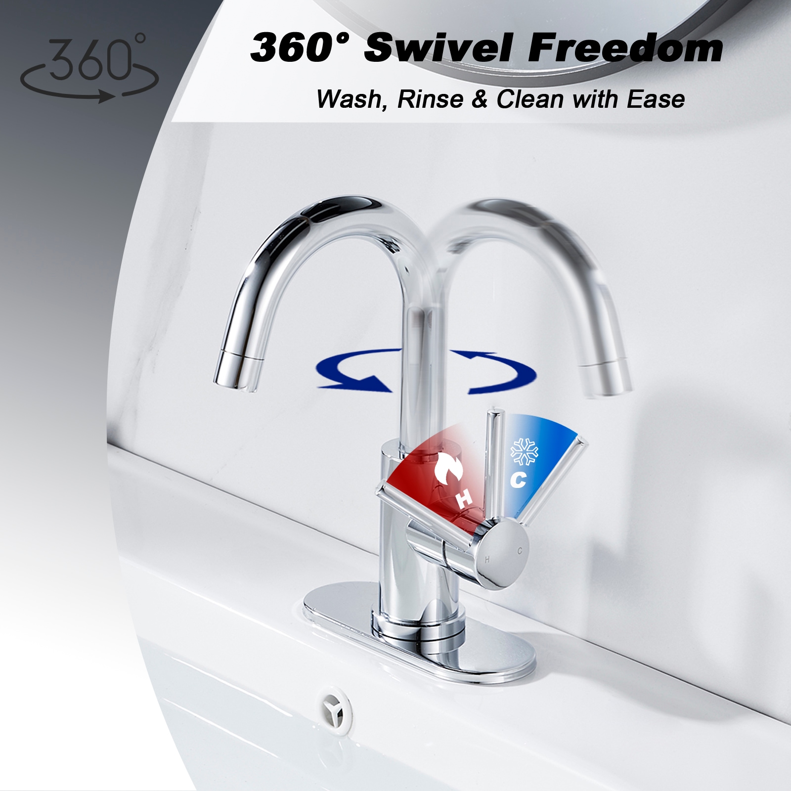 BYH SH-1003-PC Lavatory-Faucets - View #3