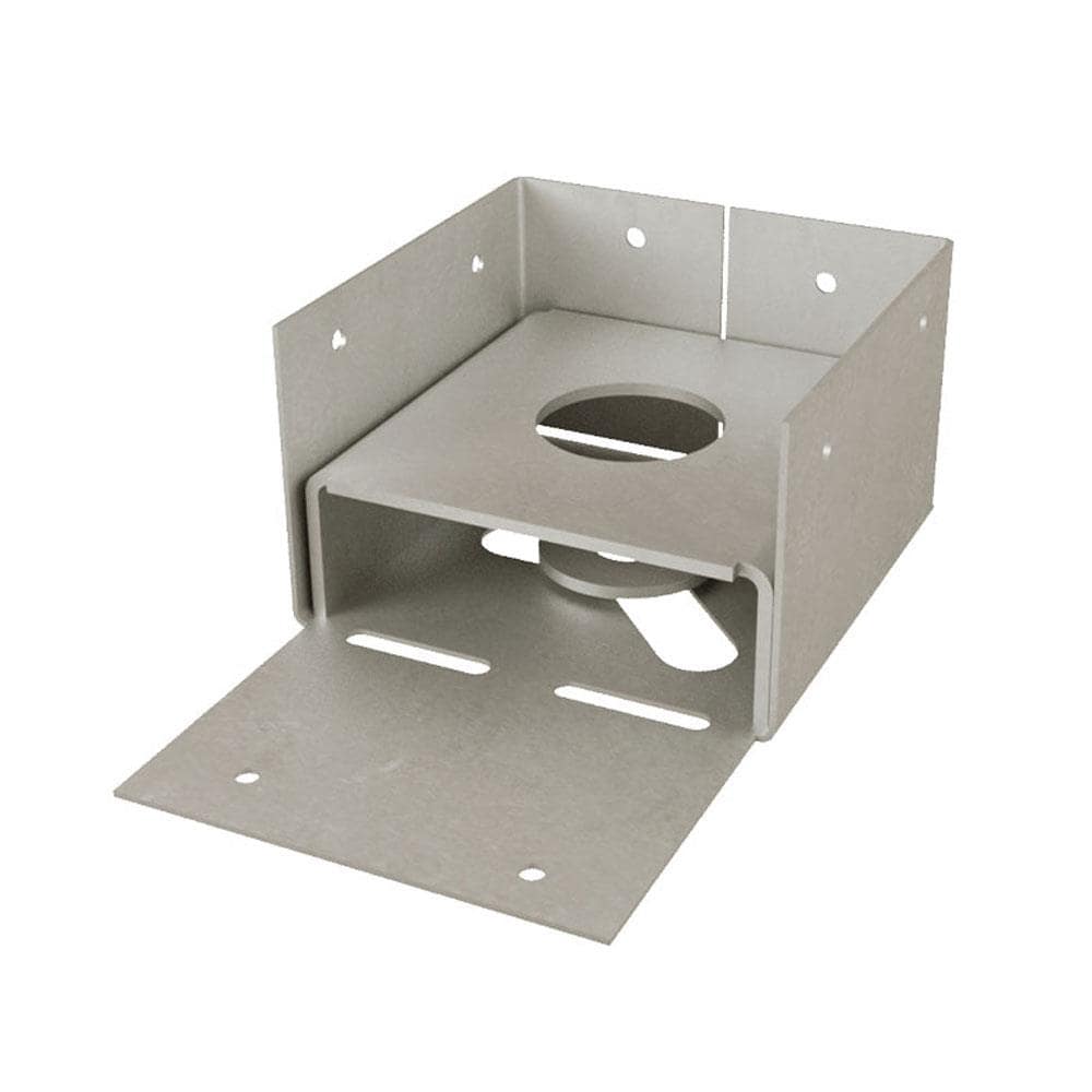 USP PA44-DP 4-in x 4-in G90 Galvanized Wood to Concrete (Cast in Place) Base