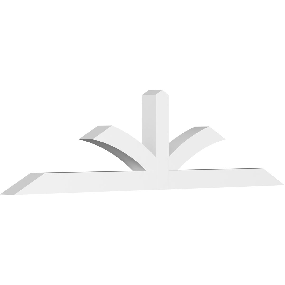 Ekena Millwork GBP084X21X0404RIC00 Richland White PVC Gable bracket