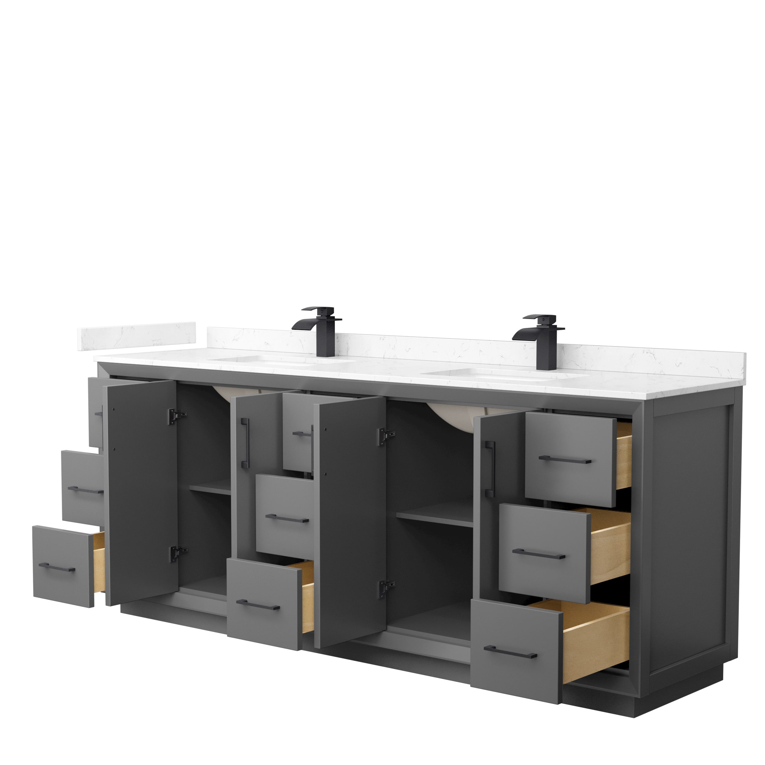 Wyndham Collection WCF414184DGBC2UNSMXX Bath-Vanity-Combo - View #2