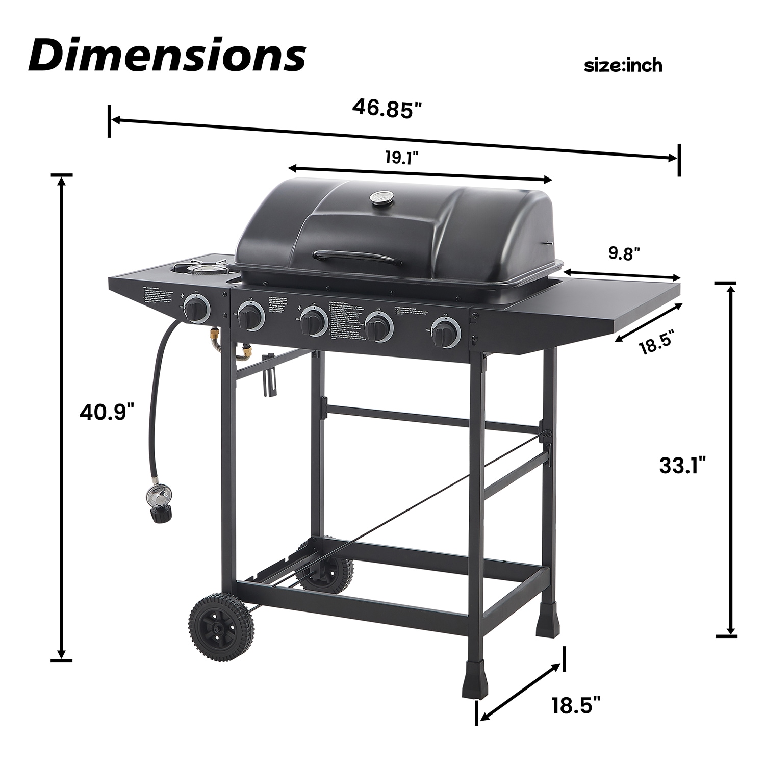 GZMR GZ-W22308 Gas-Grill - View #15