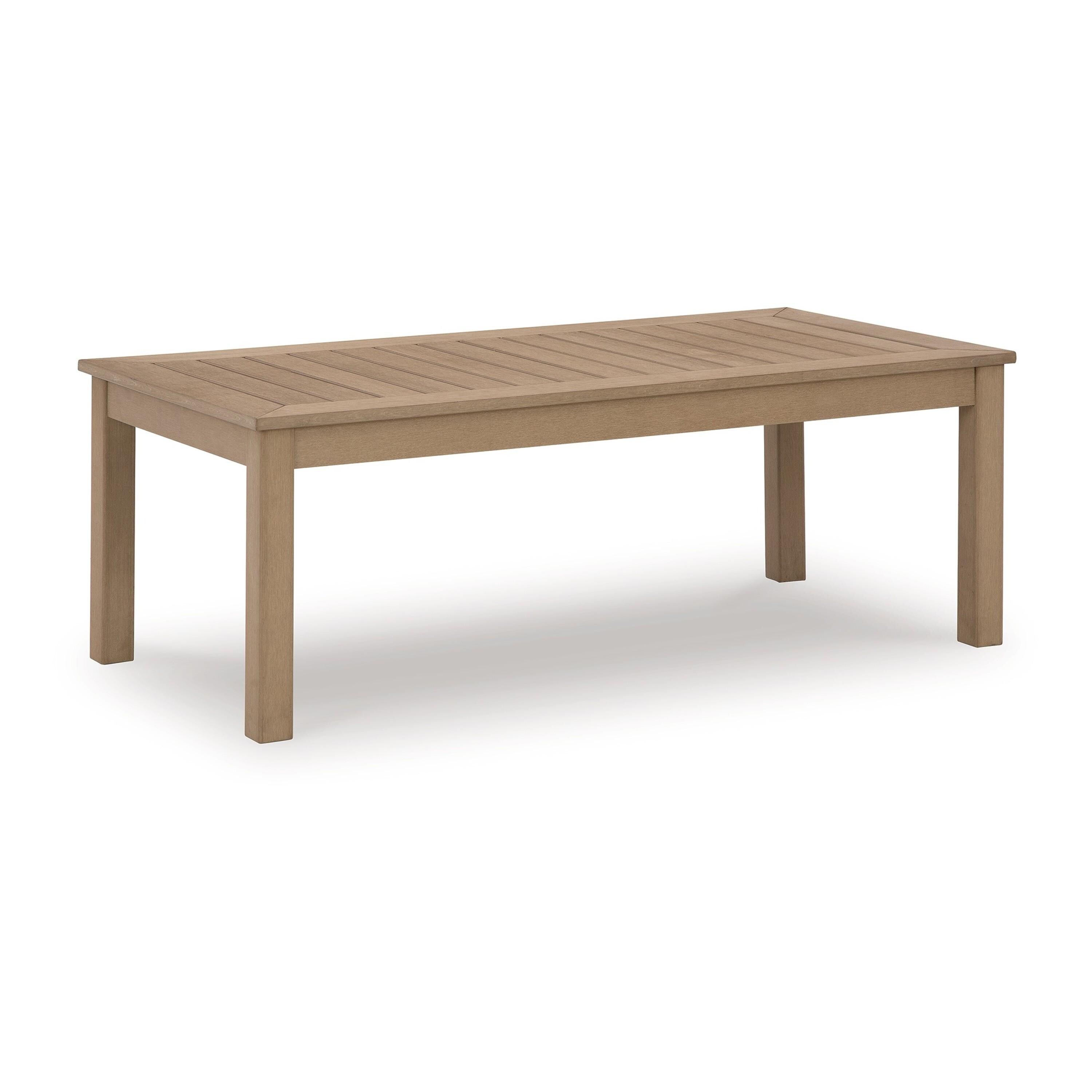 Benzara BM315970 Rectangle Outdoor Coffee Table 24.13-in W x 48.75-in L