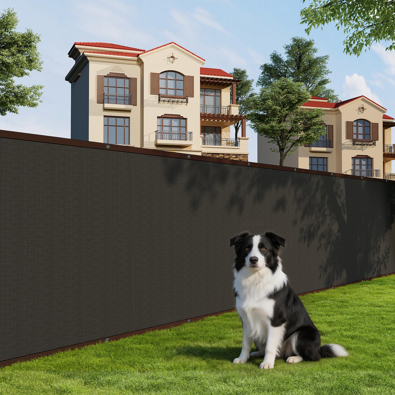 IdealHouse 180 Garden Privacy Net 5 x 50 FT Shade Cloth Privacy Screen Outdoor Fence Netting Mesh Cover for Backyard Garden Patio Protection #BOX-NPXK-ZEEDUGR