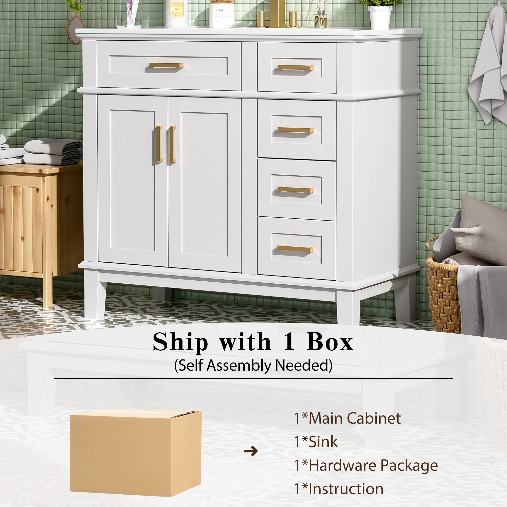 Iseryn YSG935KP253 Bath-Vanity-Combo - View #4