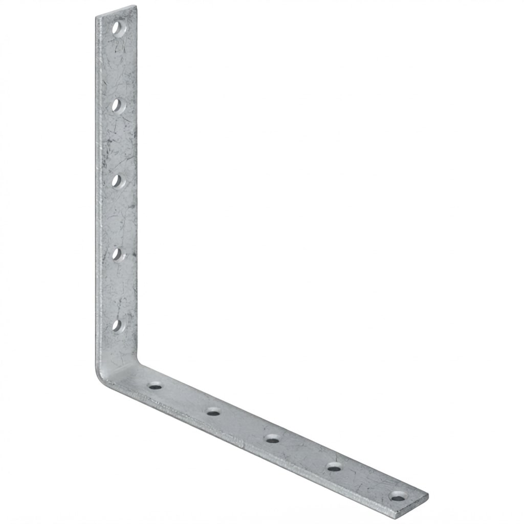 National Hardware  10 in. H X 1.25 in. W X 0.25 in. D Galvanized Steel Inside Corner Brace 5 pks