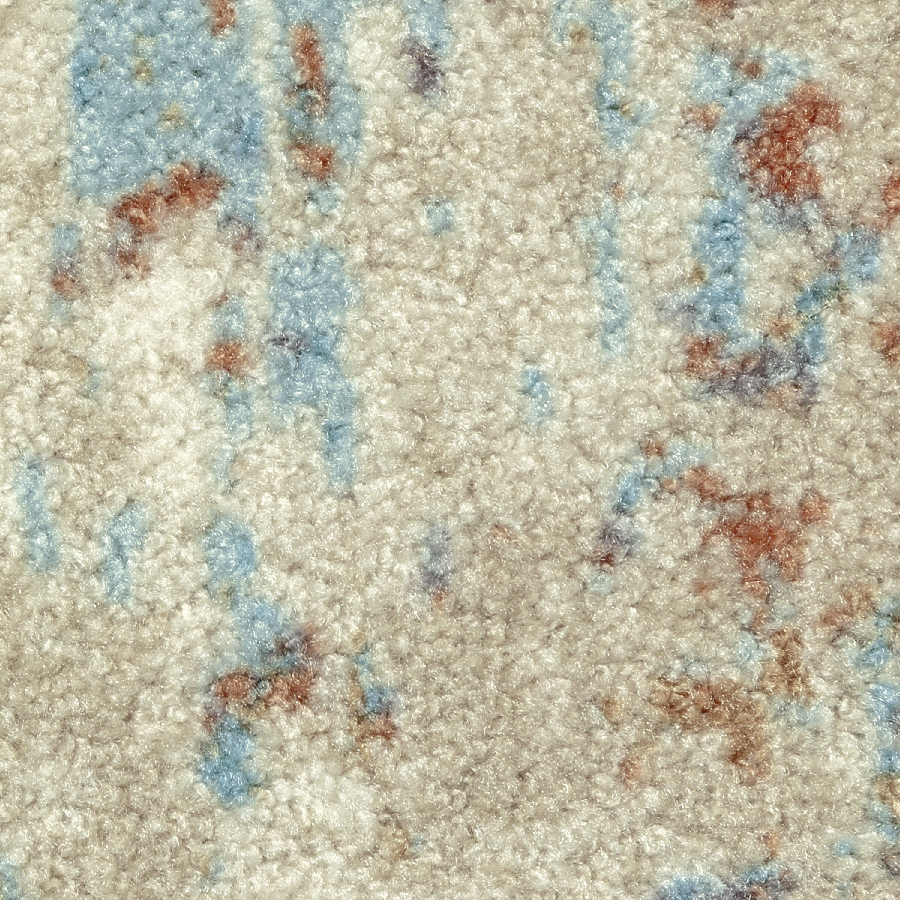 2' x 6' Multi-Color Nylon Runner Rug with Latex Backing