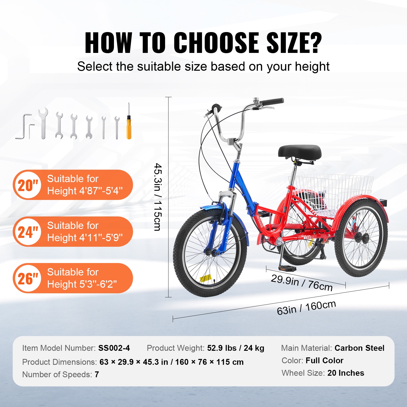 VEVOR ZDKRLSLCQC20JR04ZV0 bikes - View #9