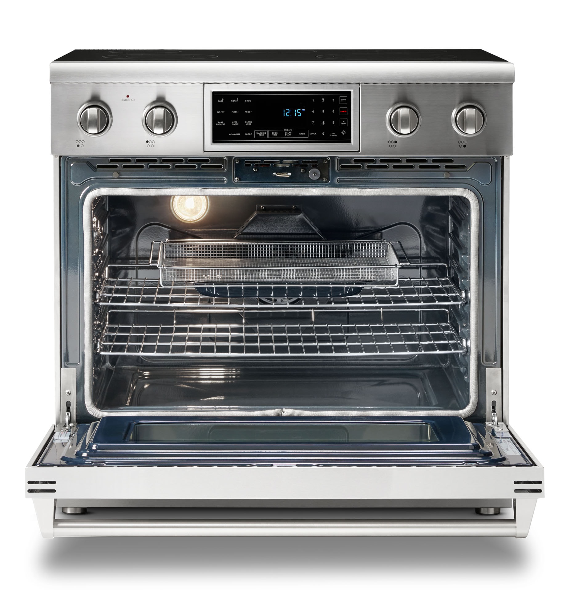 Thor Kitchen 36-in Glass Top 5 Burners 6-cu Ft Self & Steam Cleaning ...