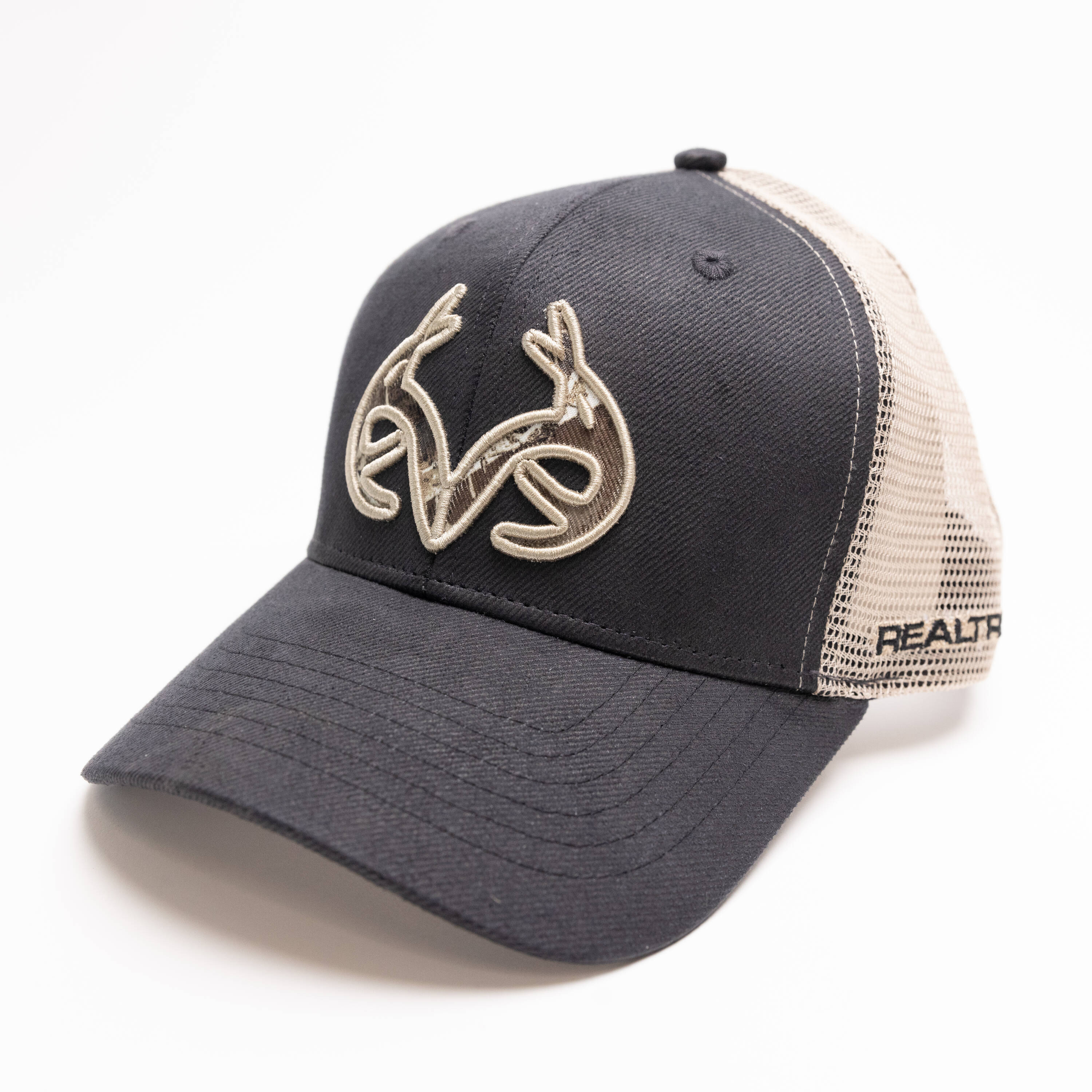 Infinity Brands Mens Realtree Horns Hat Blk/Kh in the Hats