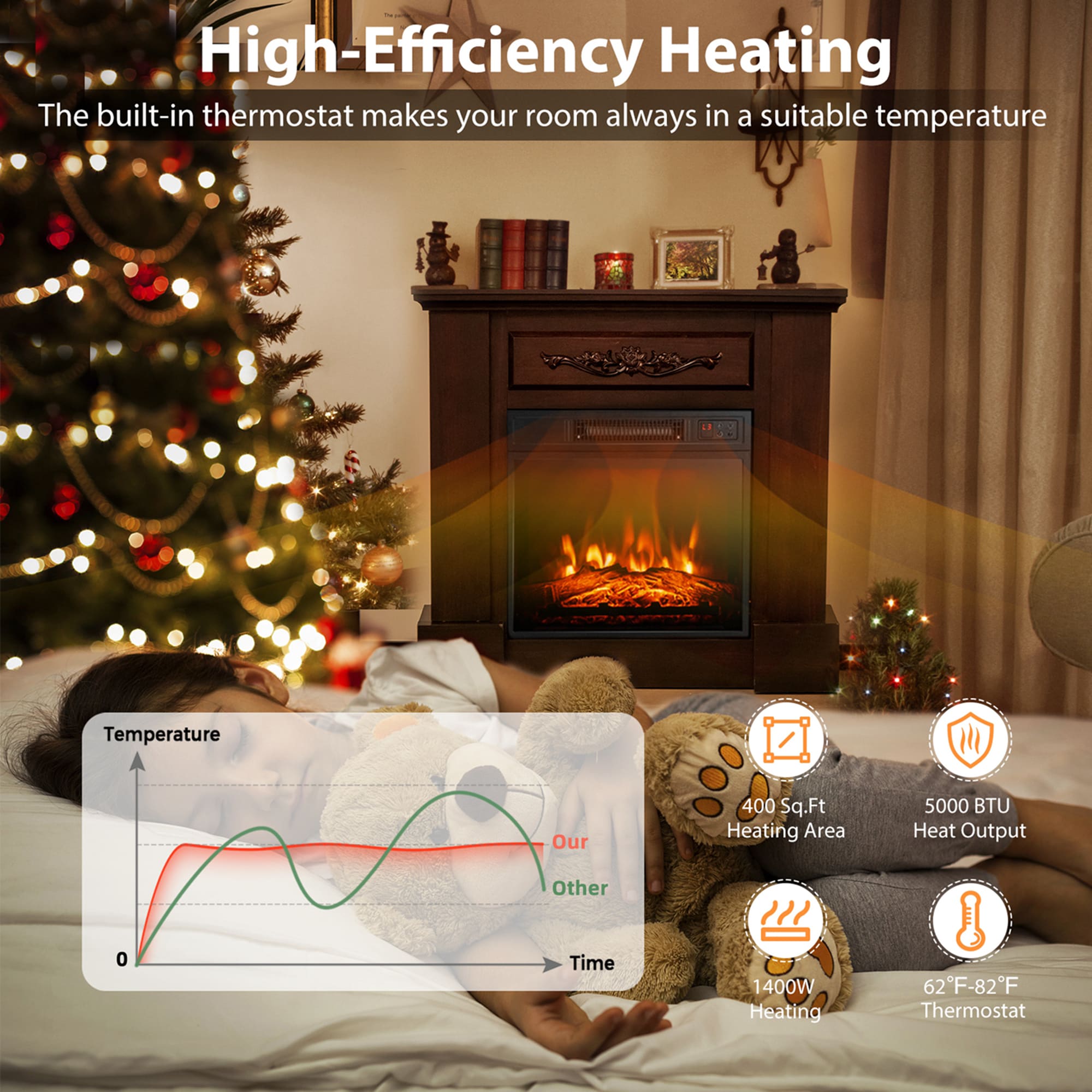 Goplus FP10103US-NA Electric-Fireplaces - View #6