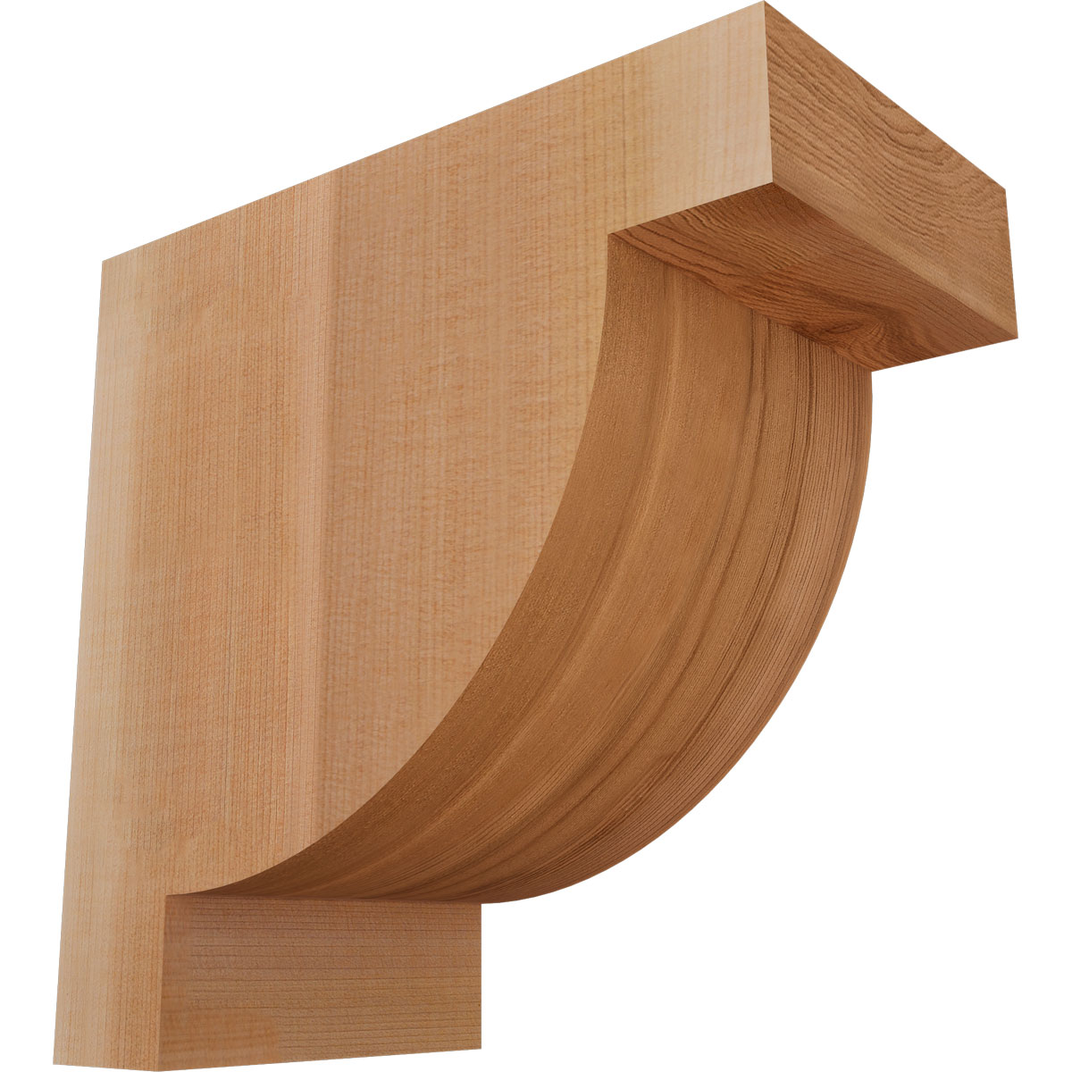 Ekena Millwork COR06X10X10ALP00SWR 5-1/2-in x 10-in x 10-in Alpine Unfinished Western red cedar Wood Paintable/Stainable Corbel