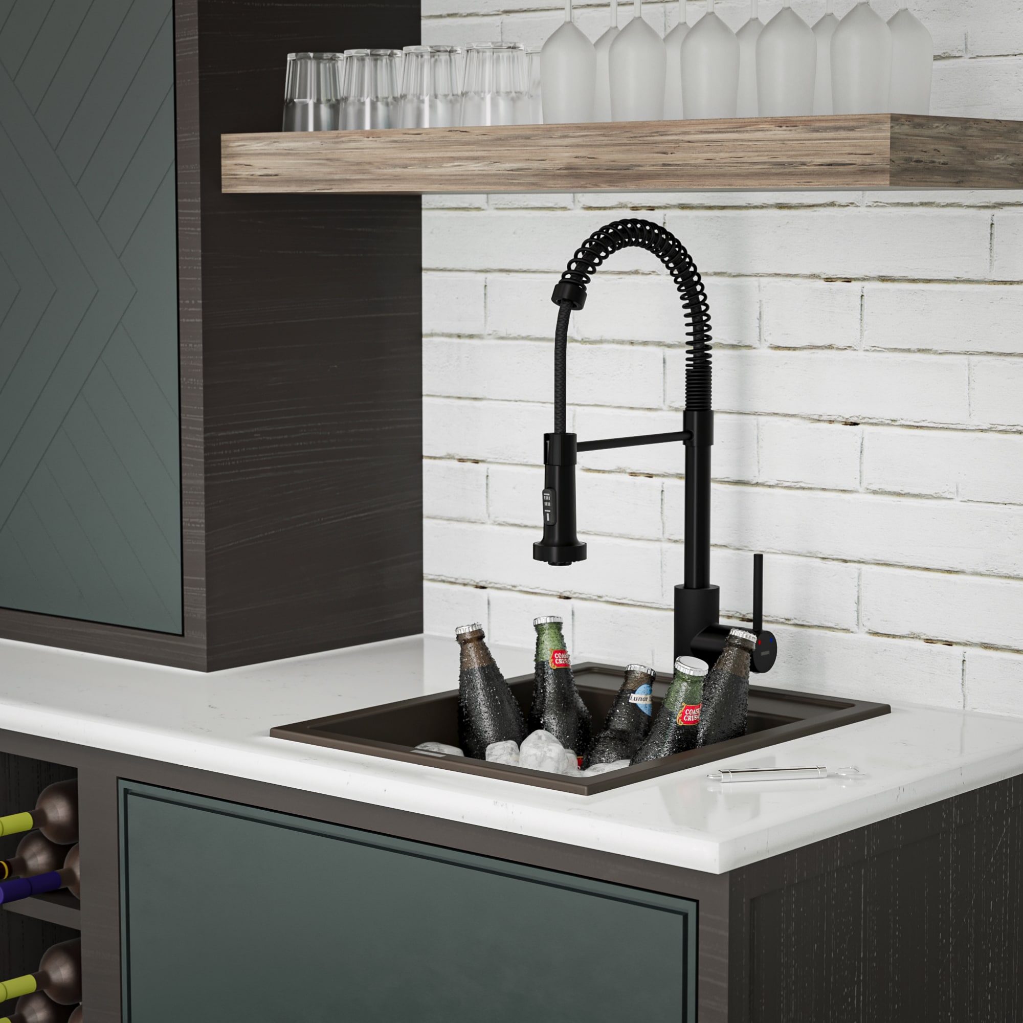 Karran QT-825-BR Bar-Prep-Sinks - View #11