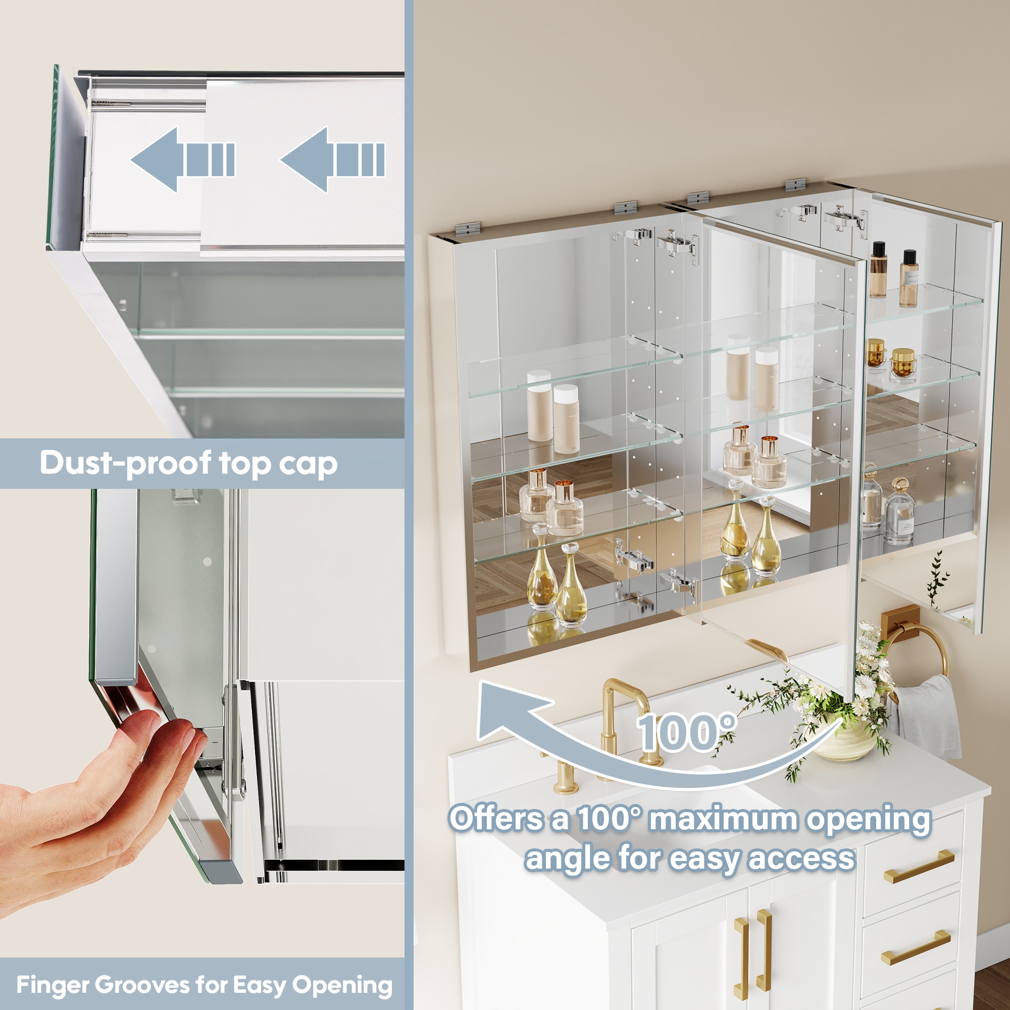 CALVON CAH-ZR3632 Bathroom-Medicine-Cabinets - View #6