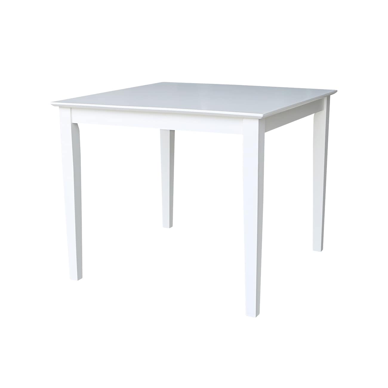 International Concepts K08-3636-30S White Traditional Dining Table, Wood with White Wood 36-in L x 30-in H