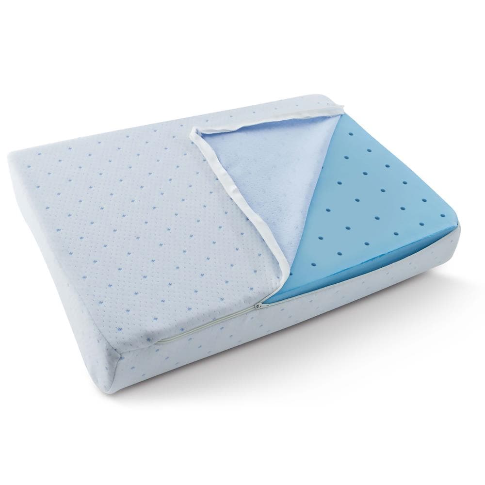Arctic Sleep Standard Medium Gel Memory Foam Bed Pillow in the Bed Pillows  department at