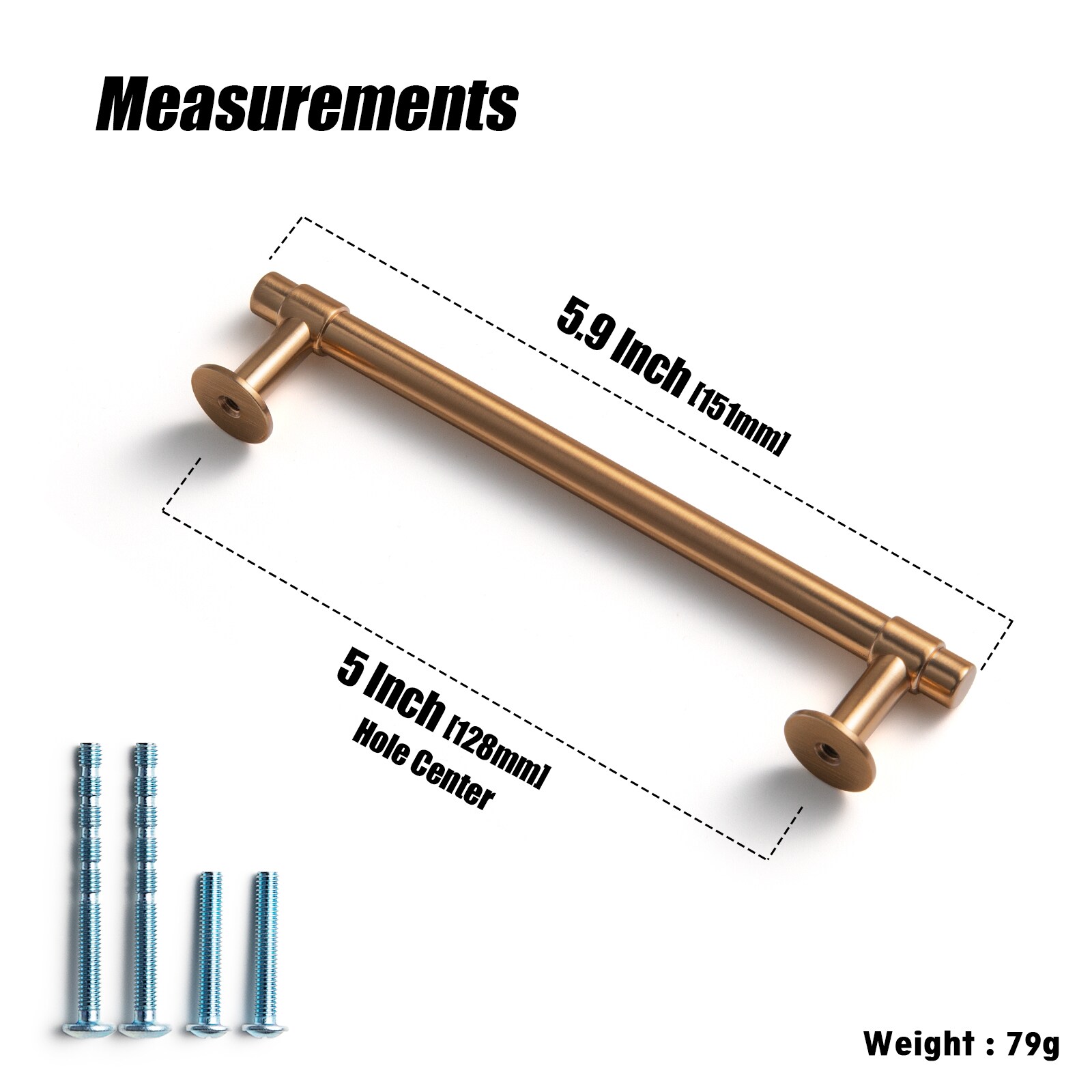Miaokesen 6773CB-128 Cabinet-Pulls - View #2