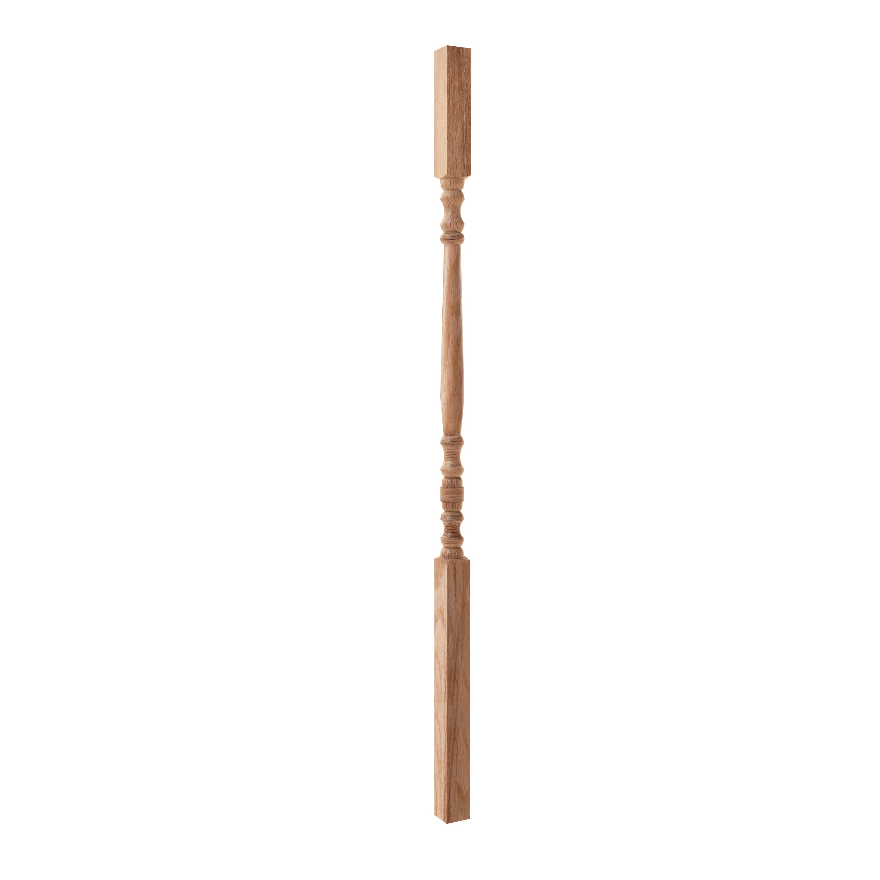 Crown Heritage 451520536 36-in x 1.25-in Unfinished Red oak Square top Universal Stair Baluster Baluster