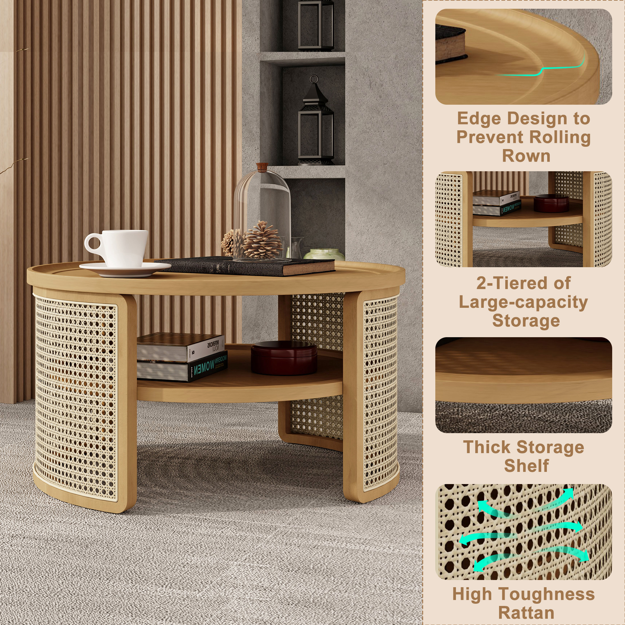 ModernLuxe L3P-N735P185131N Coffee-Tables - View #4