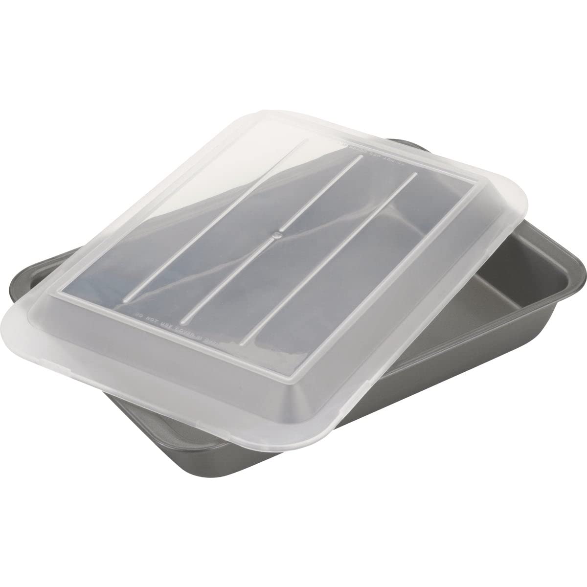 Good Books GoodCook Everyday Nonstick Steel Oblong Baking Pan with Lid 9 x 13 Gray