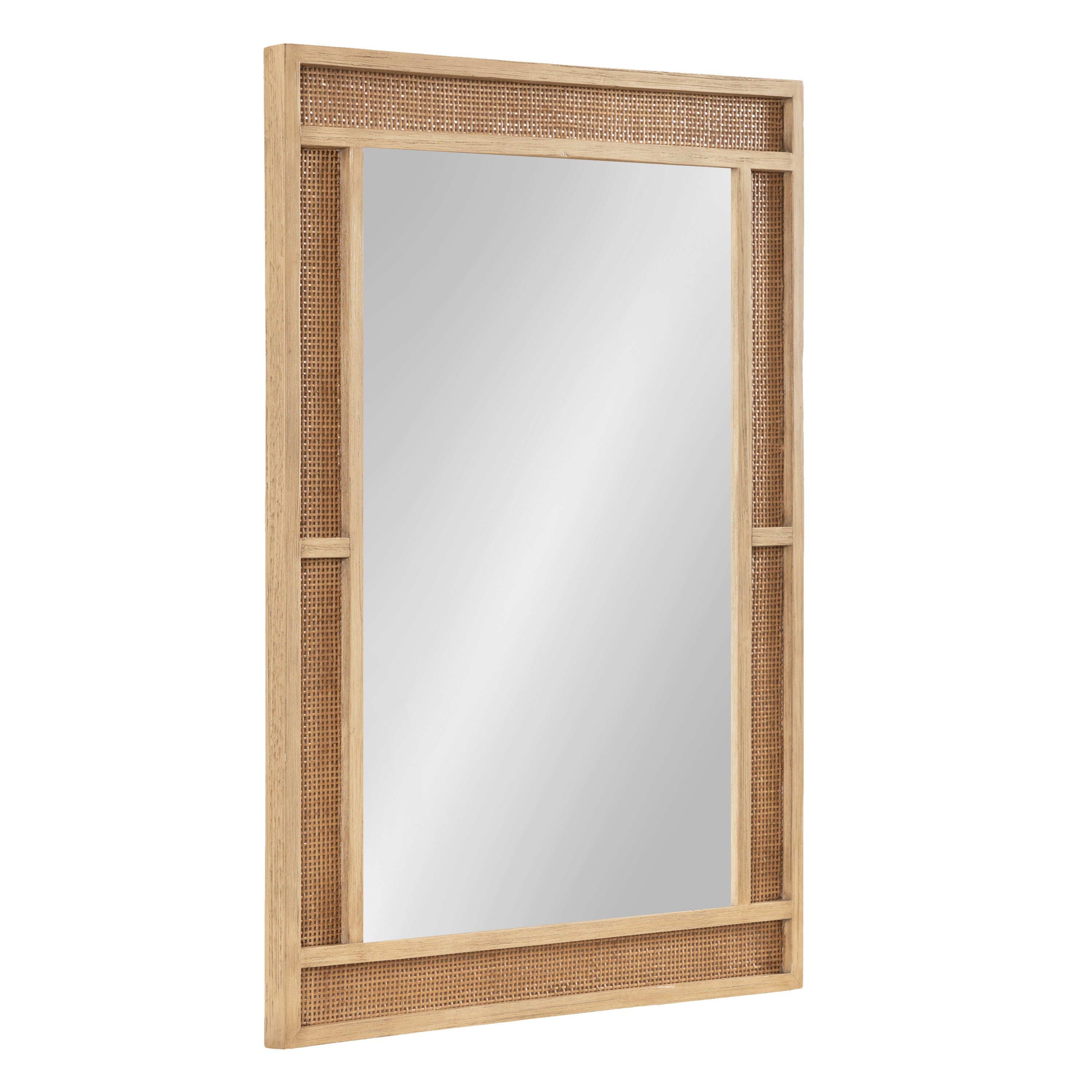 Kate and Laurel Kate and Laurel Corah Modern Rectangle Rattan Mirror