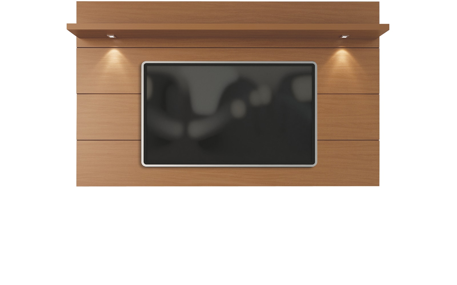 Manhattan Comfort 82354 Cabrini Modern/Contemporary Maple Cream Wall-mounted Integrated Tv Mount (Accommodates TVs up to 70-in)