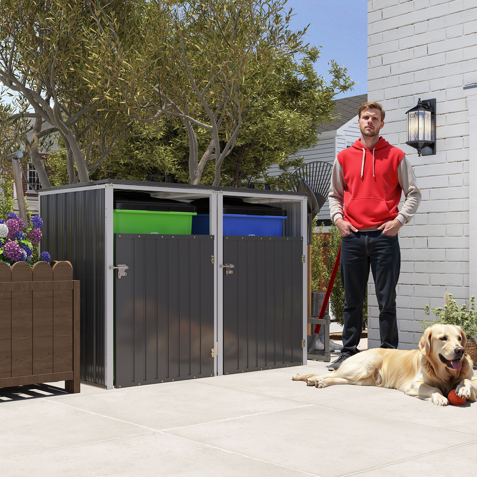LUXEYARD DS-M-BAC01127 Metal-Storage-Buildings-Sheds - View #7