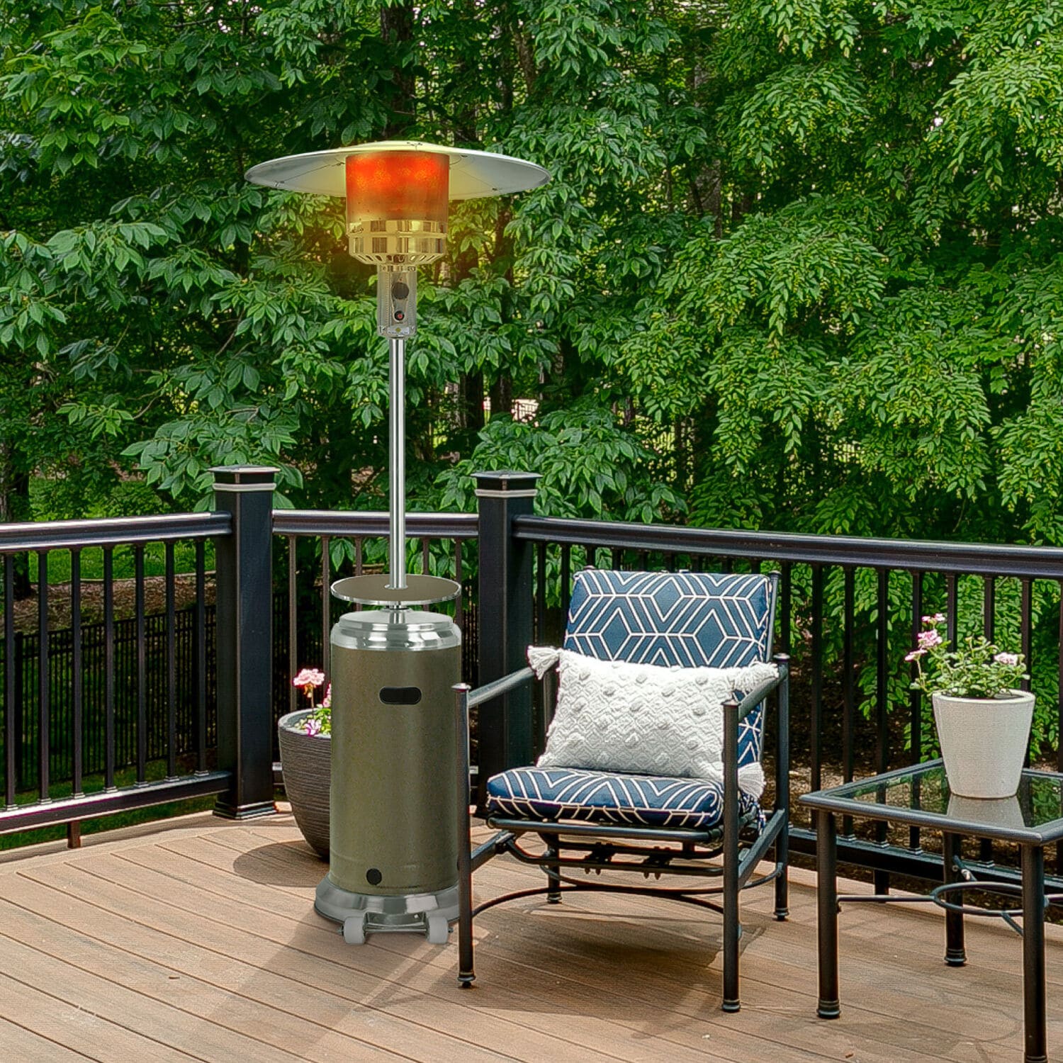Hanover HAN002BRSS Outdoor-Gas-Patio-Heaters - View #10