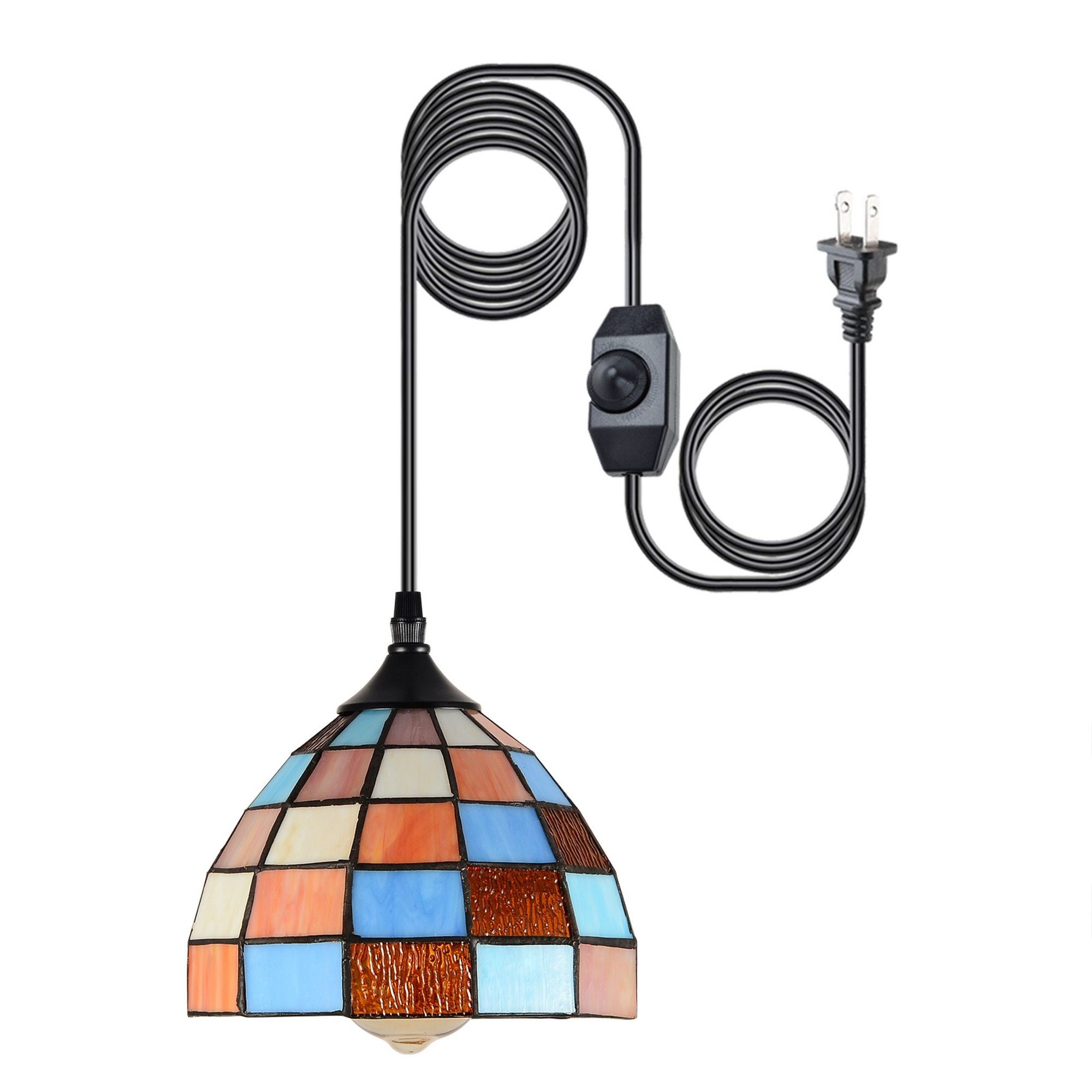 Yiekholo LL-0161AA 1-Light Gloss Black LED Semi Flush Mount Light