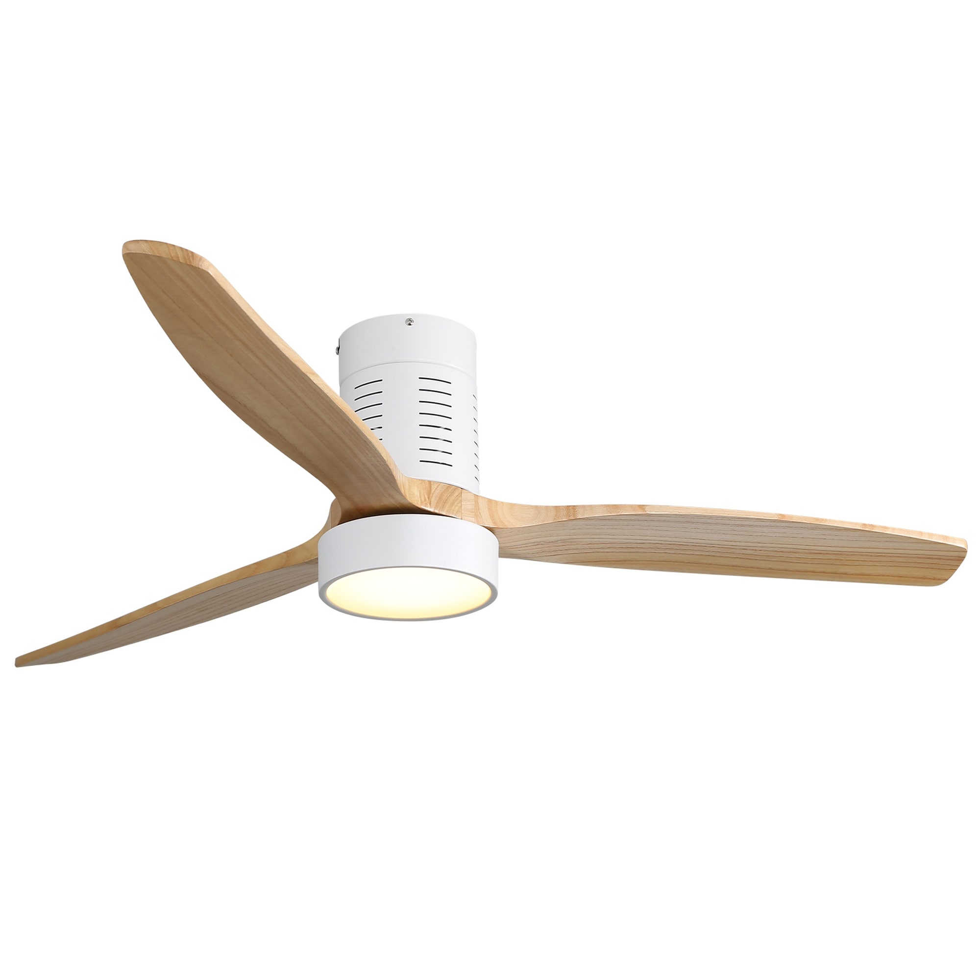 HyperDrop Cart 52-in Indoor Flush Mount Ceiling Fan with LED Light and Remote Control #B-1W5PQZ3GLCRD