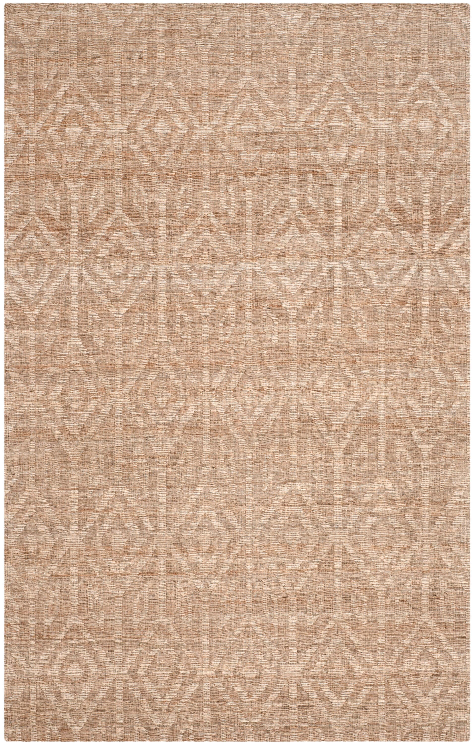 Cape Cod 4' x 6' Camel Geometric Handwoven Cotton Rug