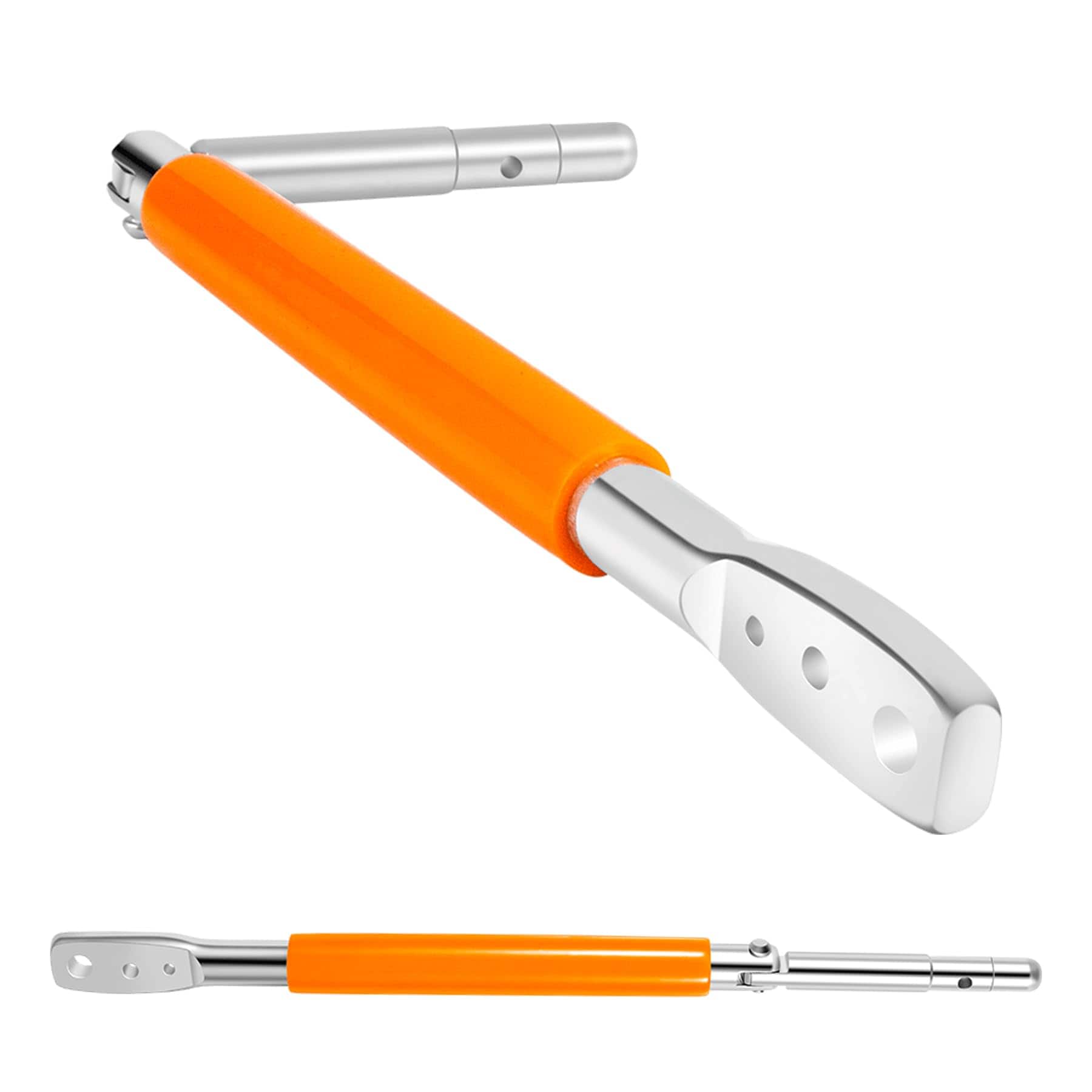 SenQWFa  3 Hole Wire Twister Multi Functional Bender High Tensile Wire Tool for Fixing Fence Wire and Wire Clip Orange durable home and garden