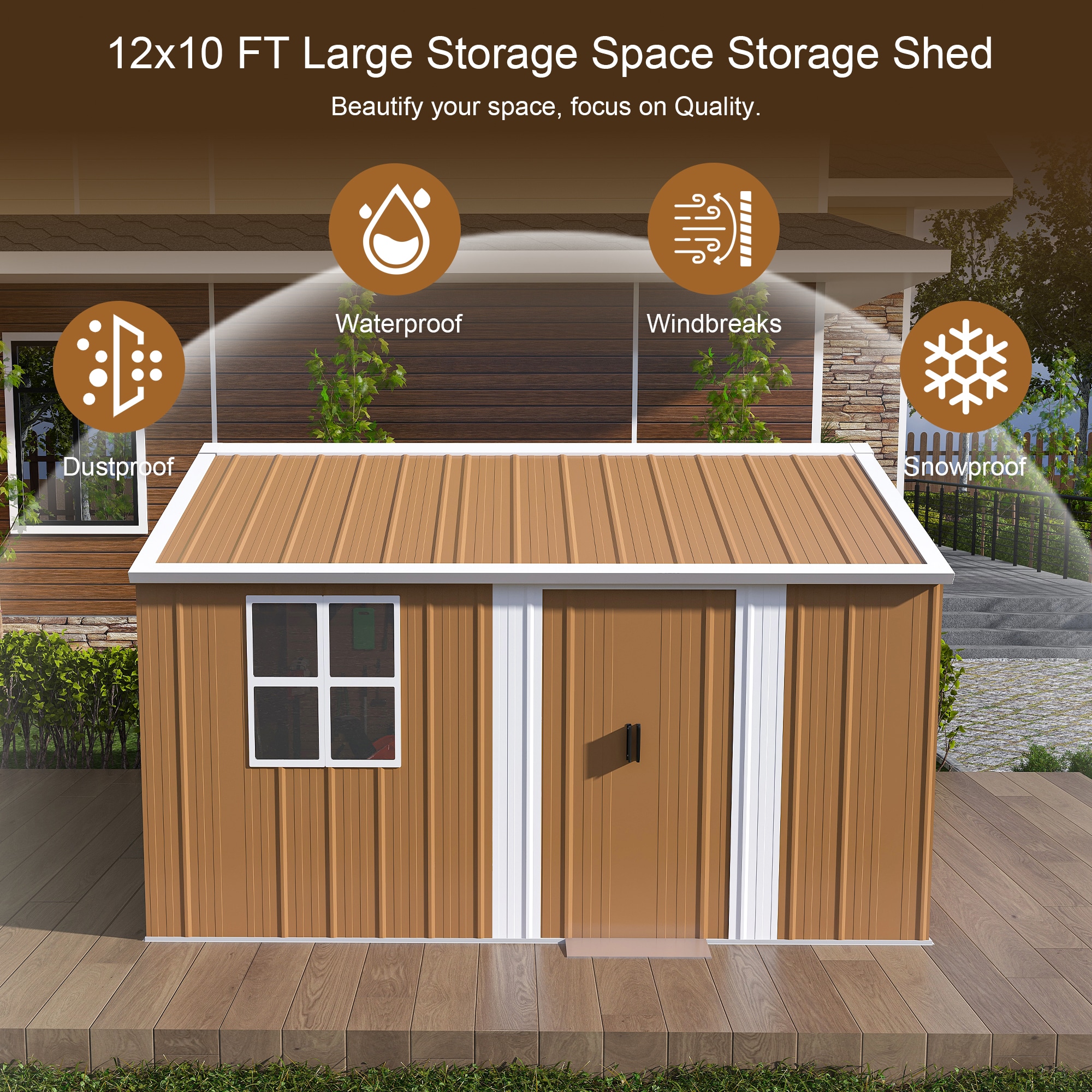 Mondawe MD-W291100004 Metal-Storage-Buildings-Sheds - View #4