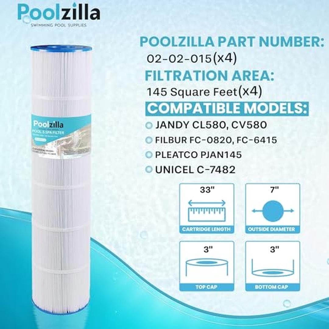 Poolzilla 02-02-015-4PK Pool-Filter-Skim-Sys-Parts - View #2