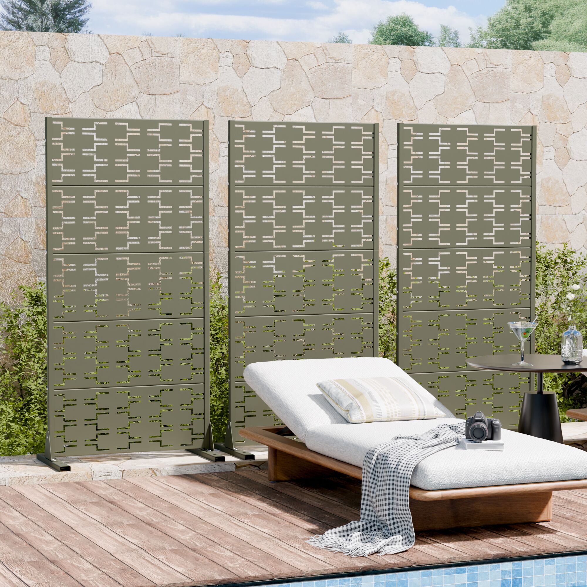 Wooakway L20609-604A14 Outdoor-Privacy-Screen - View #2