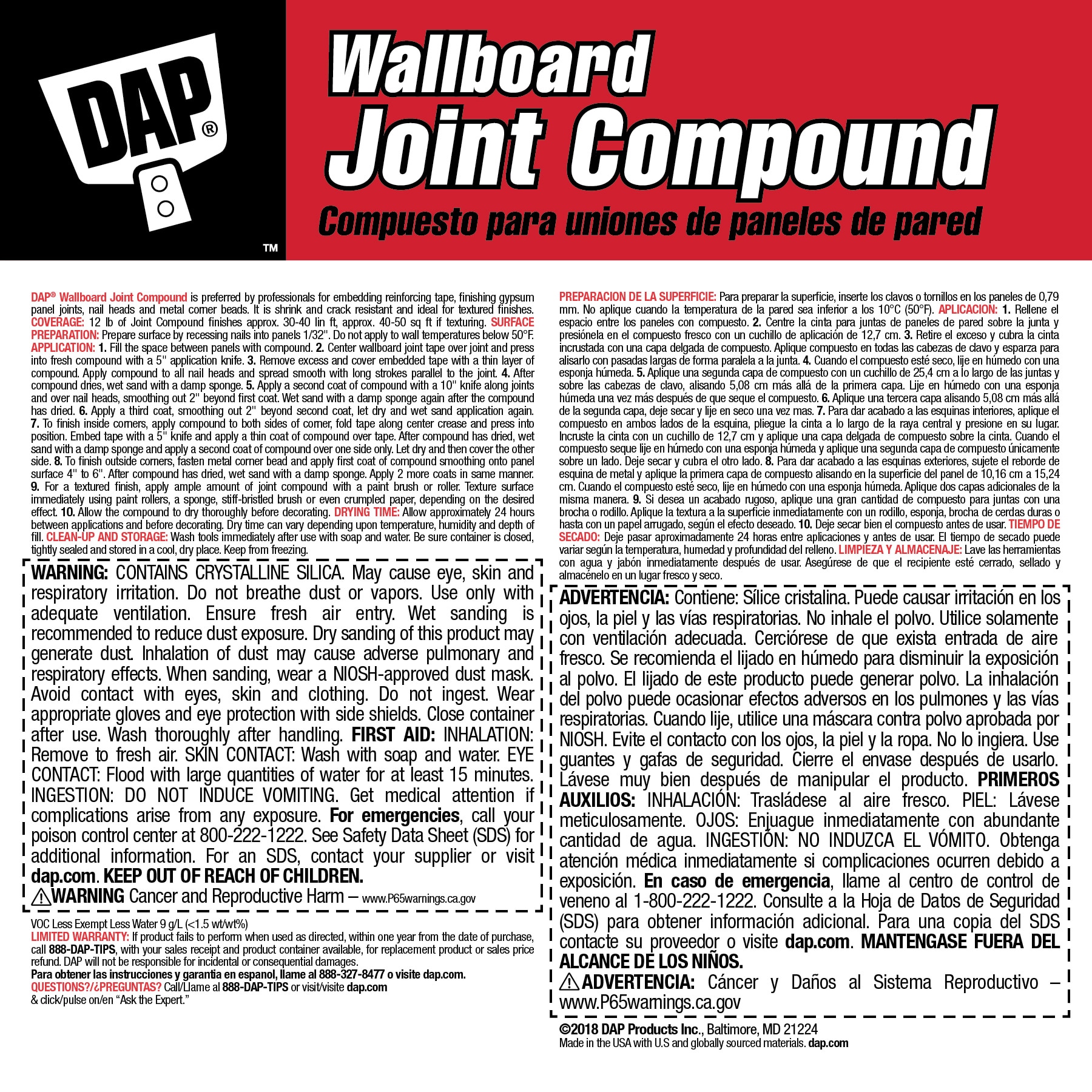 DAP 10102 Drywall-Joint-Compound - View #5