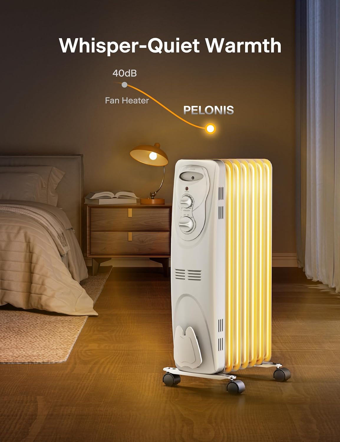 PELONIS PHO15A2AGW Portable-Electric-Heat - View #3