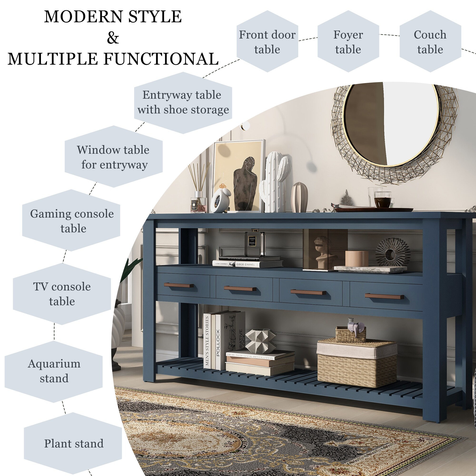 ModernLuxe N711P234484V Console-Sofa-Tables - View #13