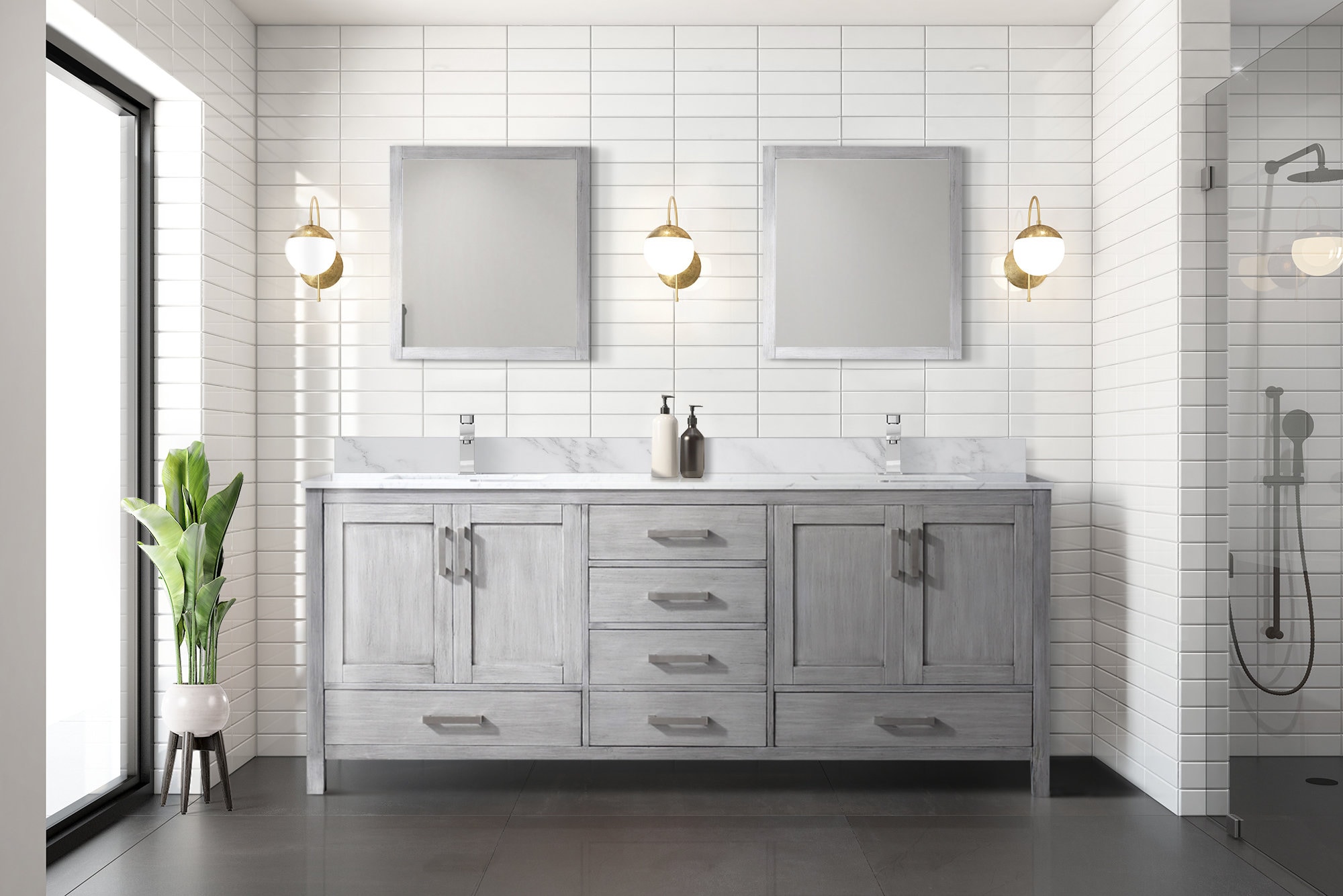 Lexora LJ342280DDDSM30F Bath-Vanity-Combo - View #3