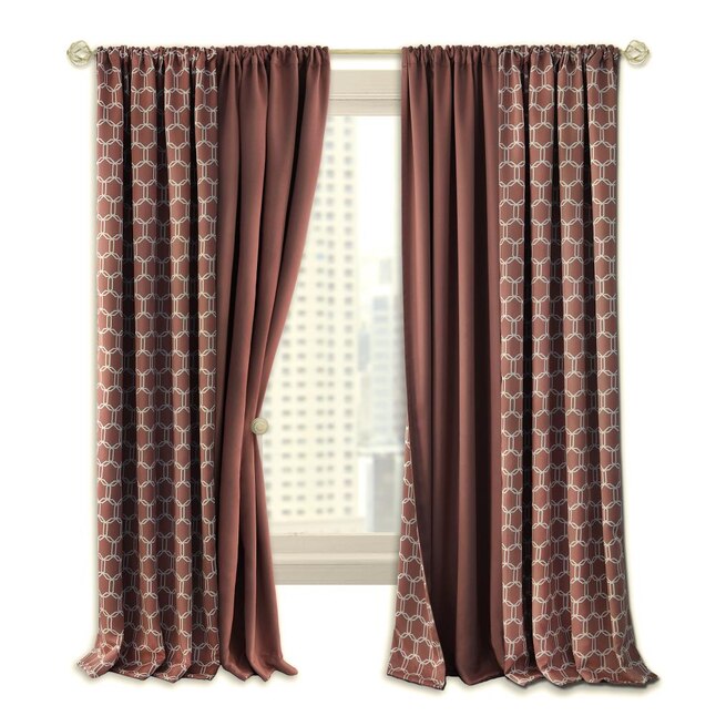 Marsala Polyester Blackout Pinch Pleat, Does Marshalls Have Curtain Rods