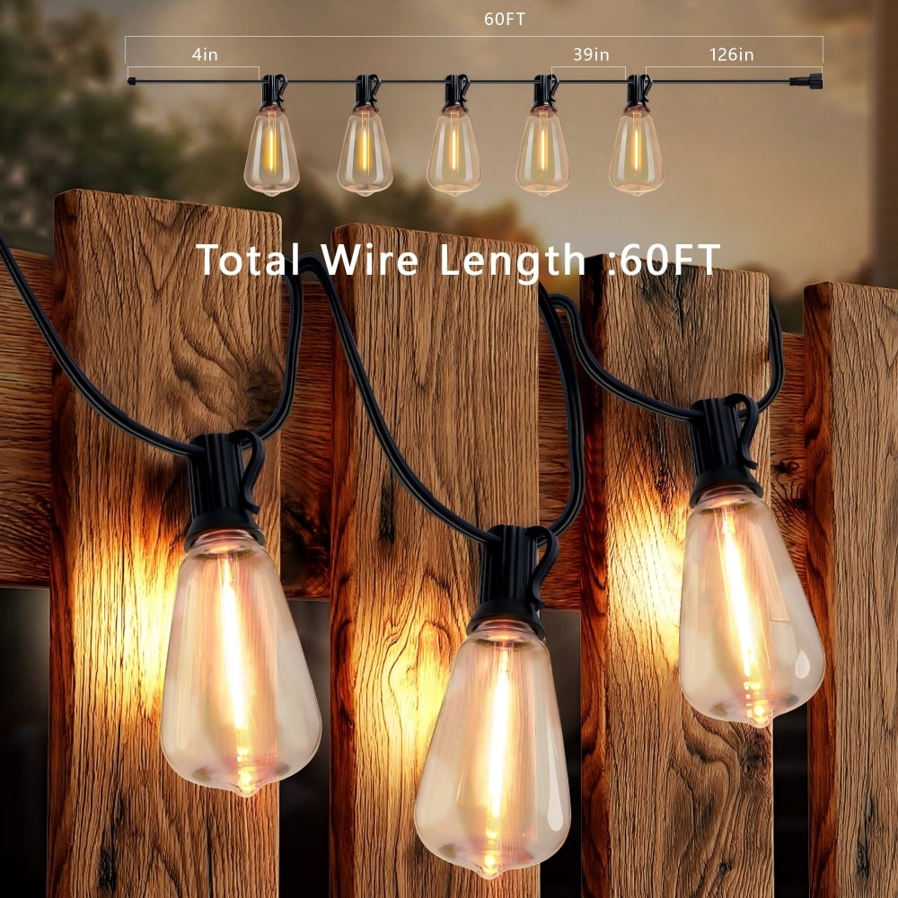 YOSIMFUR DJYC-W2312P416016 Patio-String-Lights - View #9