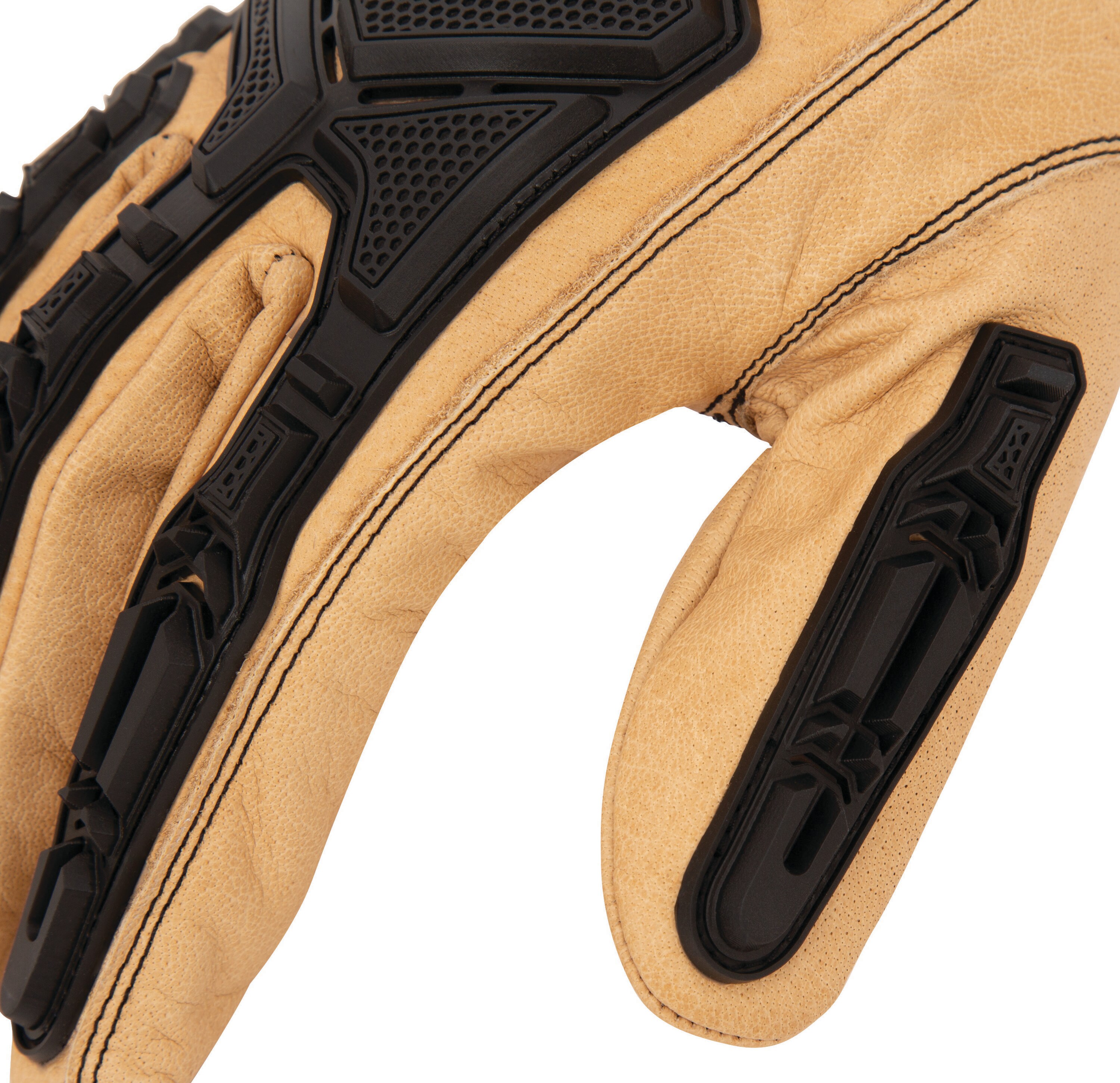 Kobalt Large Brown Leather Construction Gloves, (1-Pair) in the Work Gloves  department at