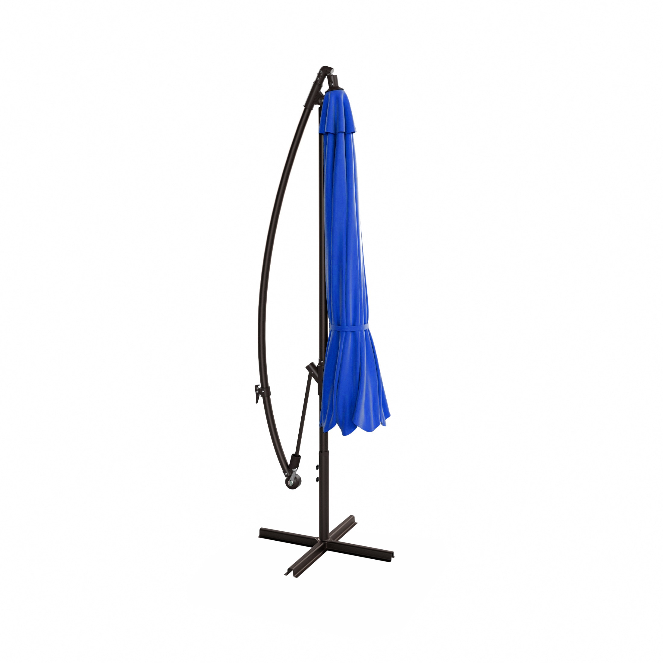Royal Blue 10 Ft Steel Cantilever Side Post Umbrella