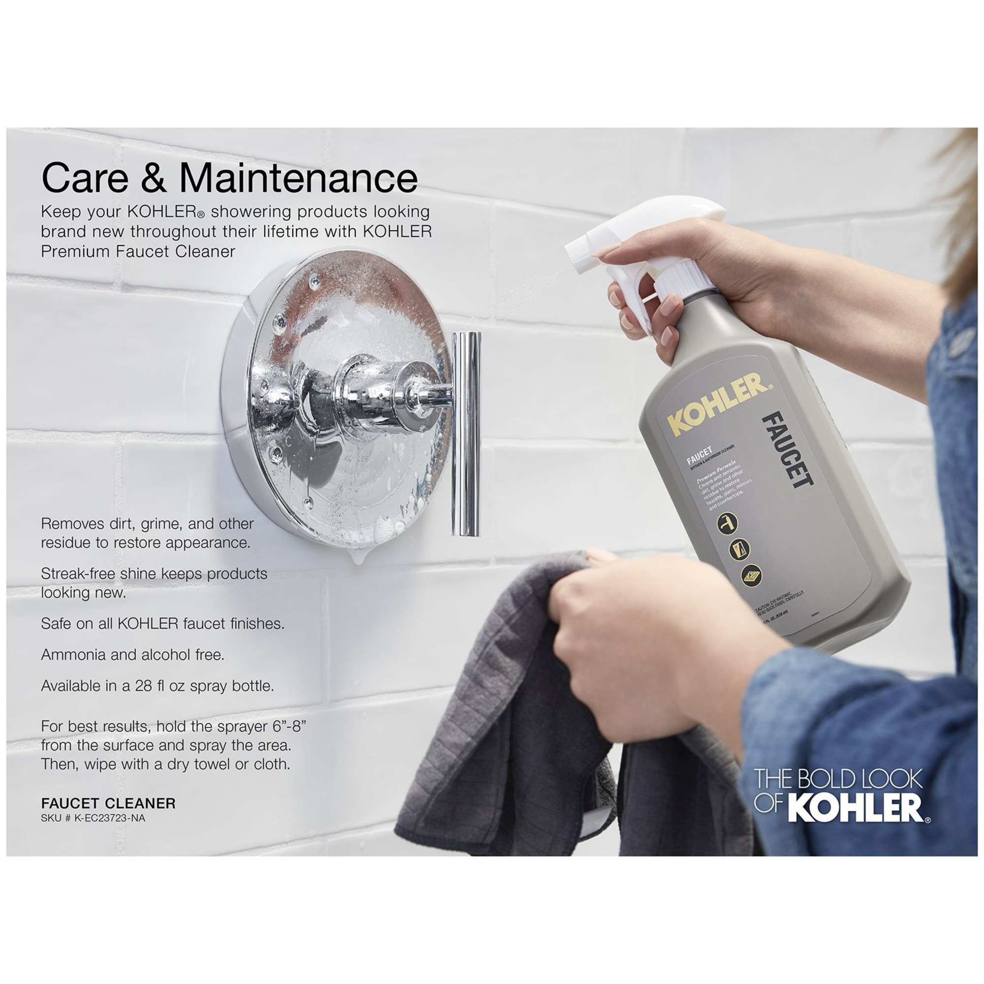 KOHLER 8549-CP Bath-Shower-Facc - View #3
