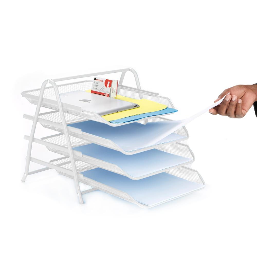 Mind Reader 4TPAPER-WHT Desktop-Organizers - View #2