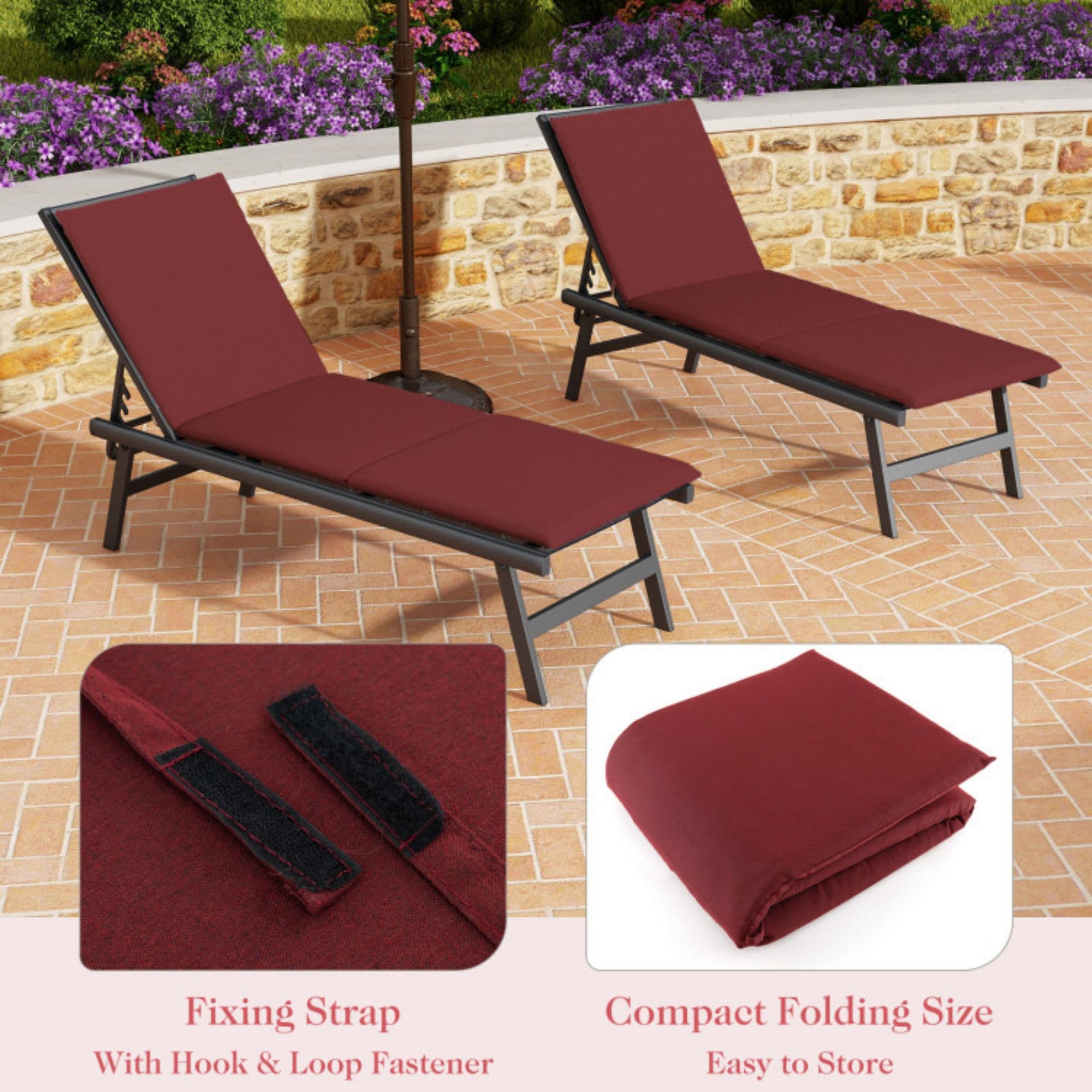 LIVIZA TDZ11525RE-1 Patio-Furniture-Cushions - View #5