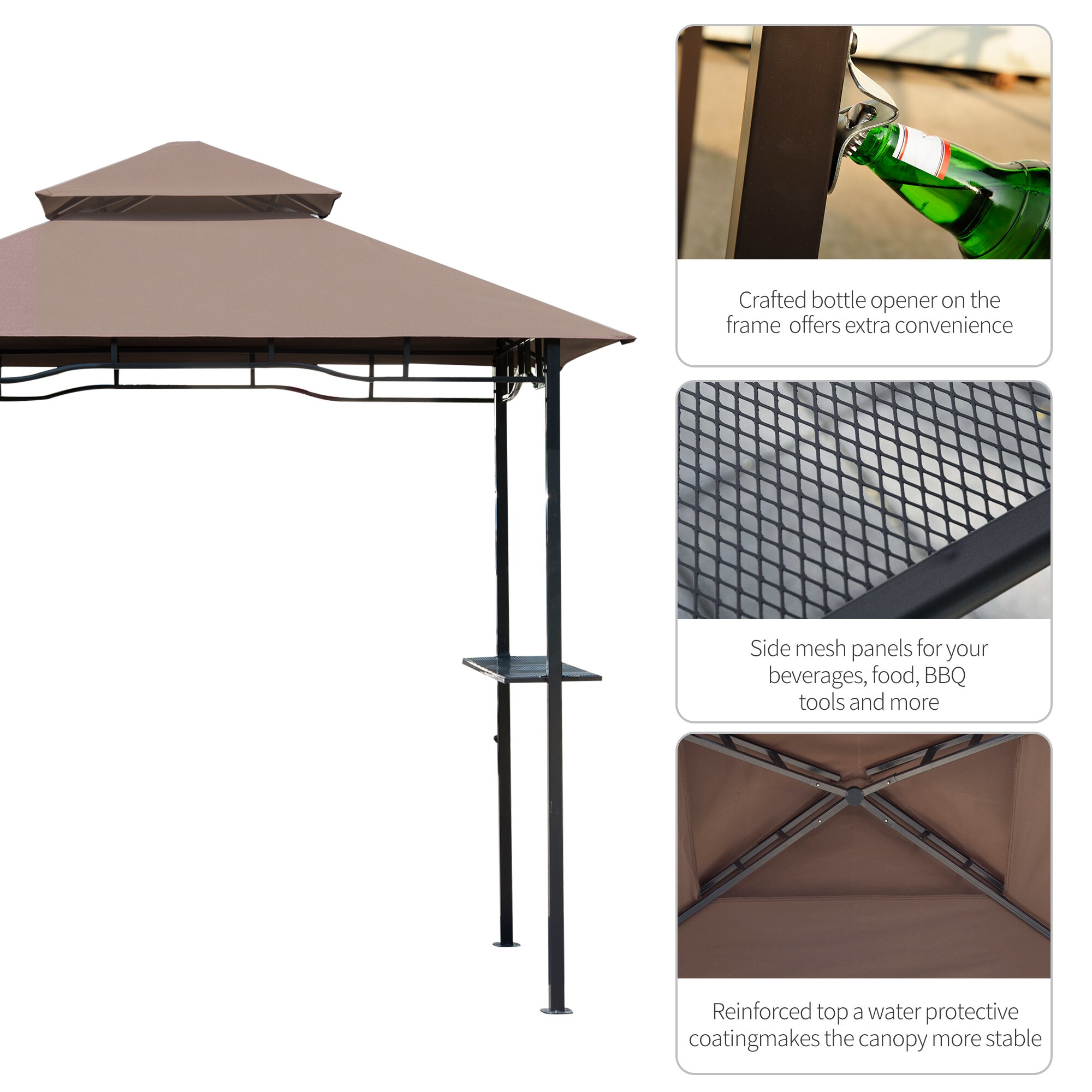 Outsunny 01-0272 Wood-Resin-Gazebos - View #6
