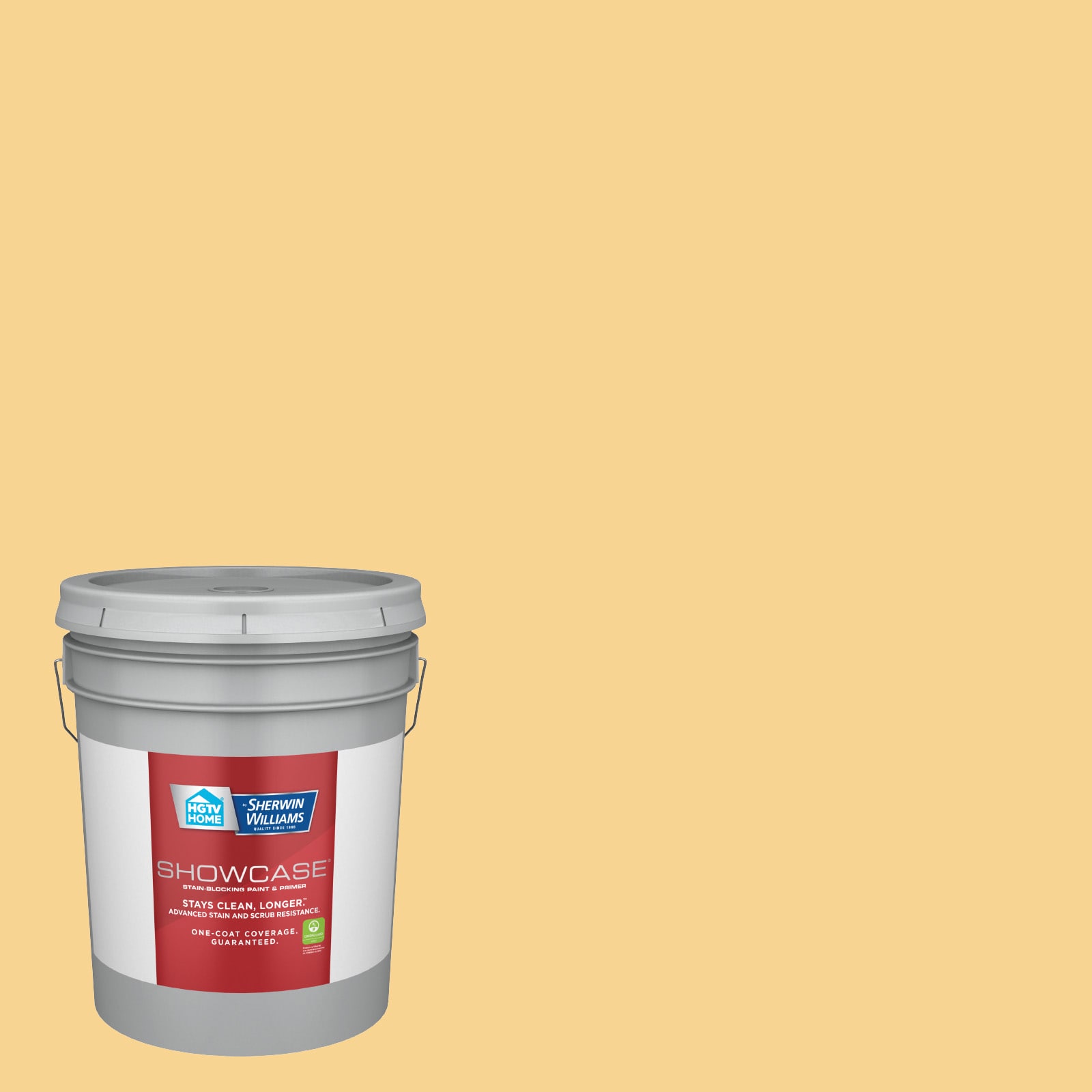 HGTV HOME by Sherwin-Williams HGSW2865-935244 Showcase Flat Classical Yellow HGSW2865 Acrylic Interior Paint Paint + Primer ( 5-gallon )