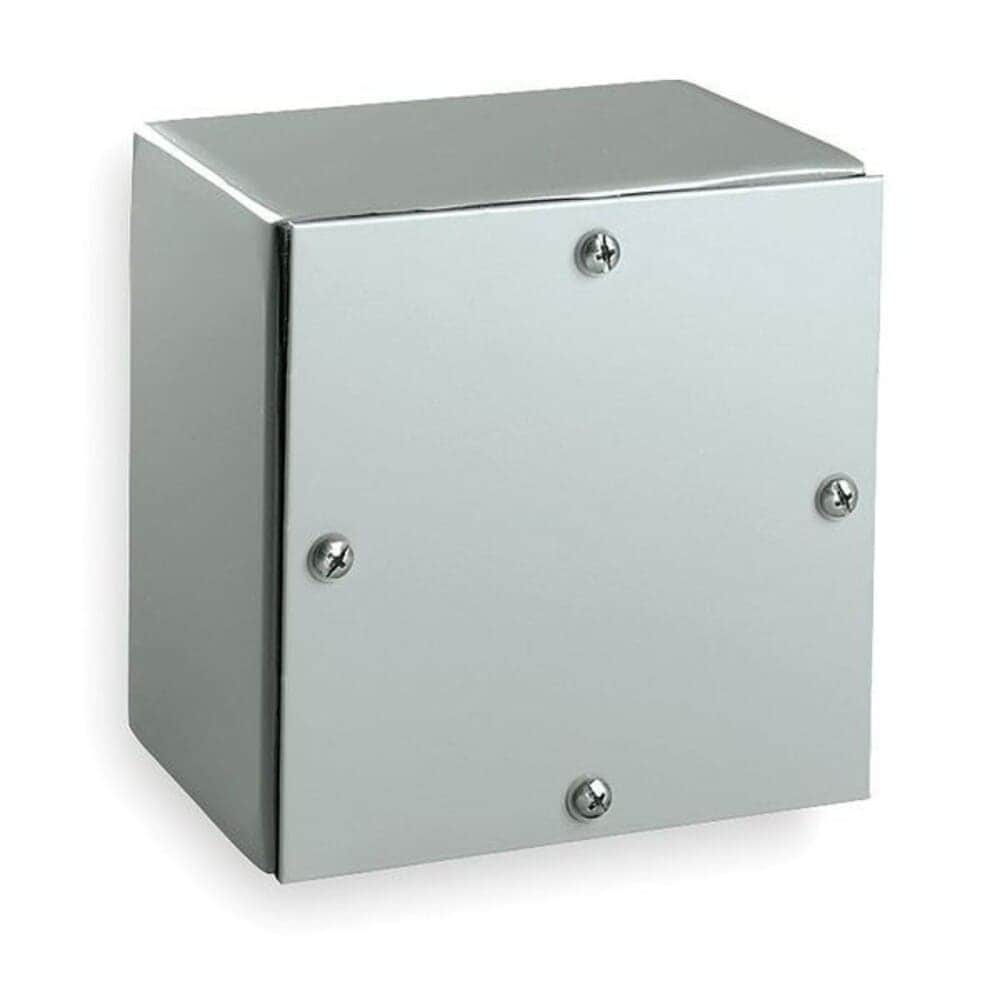 WIEGMANN Screws Electrical Enclosures 8 in H 4 in D 8 in W 4 Steel