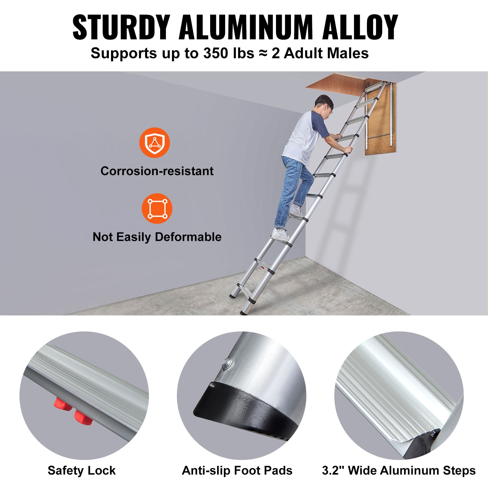 VEVOR SCSSKKSGLTL305818V0 Step-Ladders - View #6