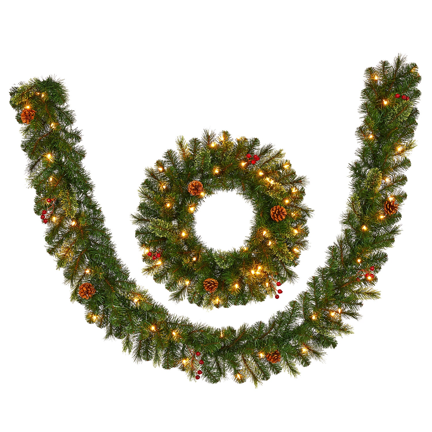 Holiday Living TV36M3AYJC02 Artificial-Christmas-Wreaths - View #11